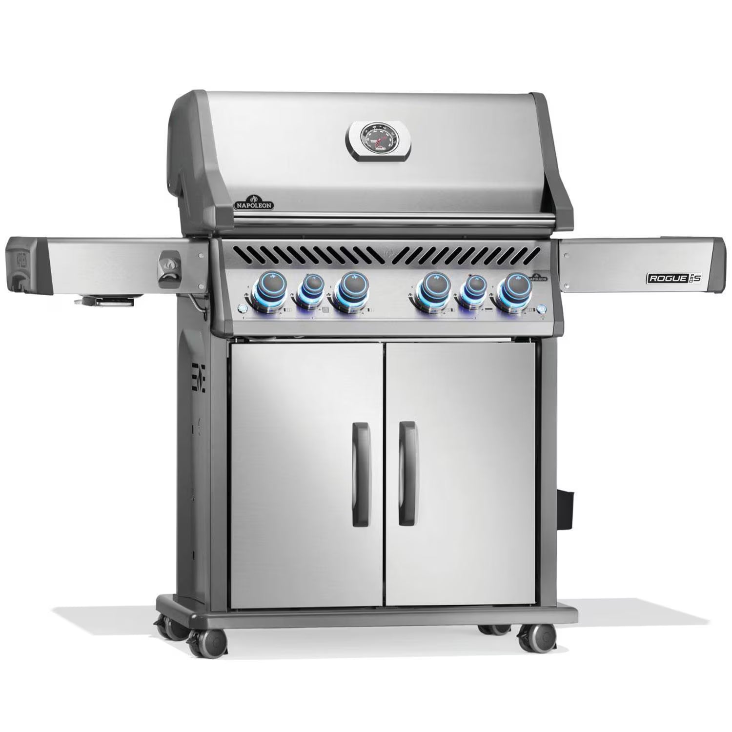 Napoleon Rogue PRO-S 525 4-Burner Propane Gas Grill with Side Burner and SafetyGlow Knobs (RPS525RSIBPSS-2)