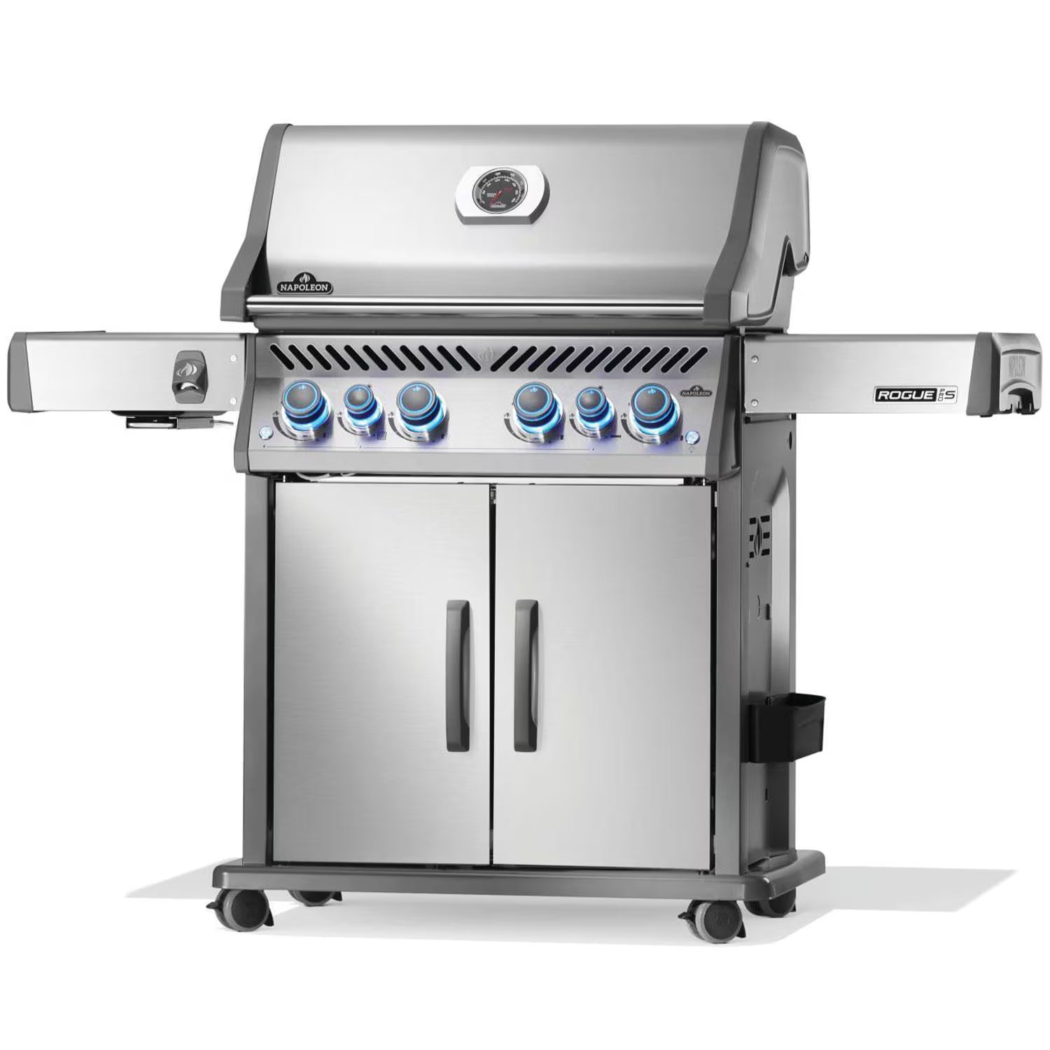 Napoleon Rogue PRO-S 525 4-Burner Propane Gas Grill with Side Burner and SafetyGlow Knobs (RPS525RSIBPSS-2)