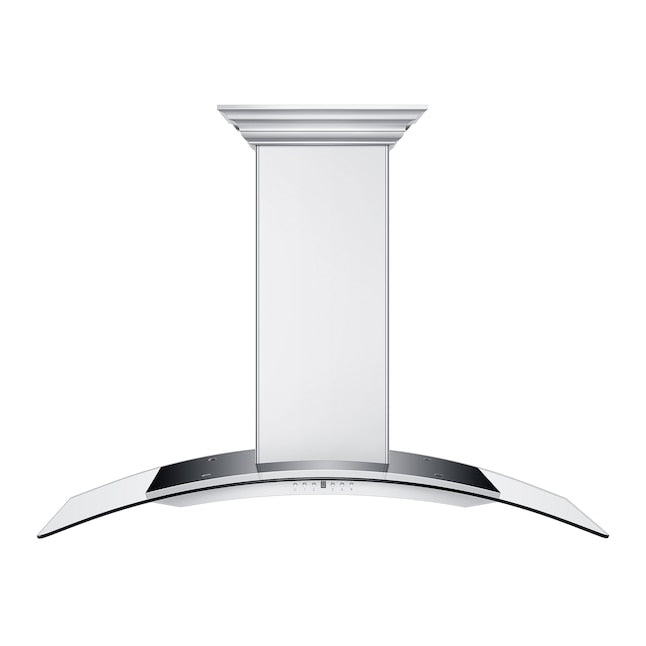 ZLINE 48 in Wall Mount Range Hood Ducted Stainless Steel CrownSound Bluetooth Speakers (KN4CRN-BT-48)