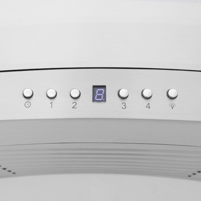 ZLINE 48 in Wall Mount Range Hood Ducted Stainless Steel CrownSound Bluetooth Speakers (KN4CRN-BT-48)