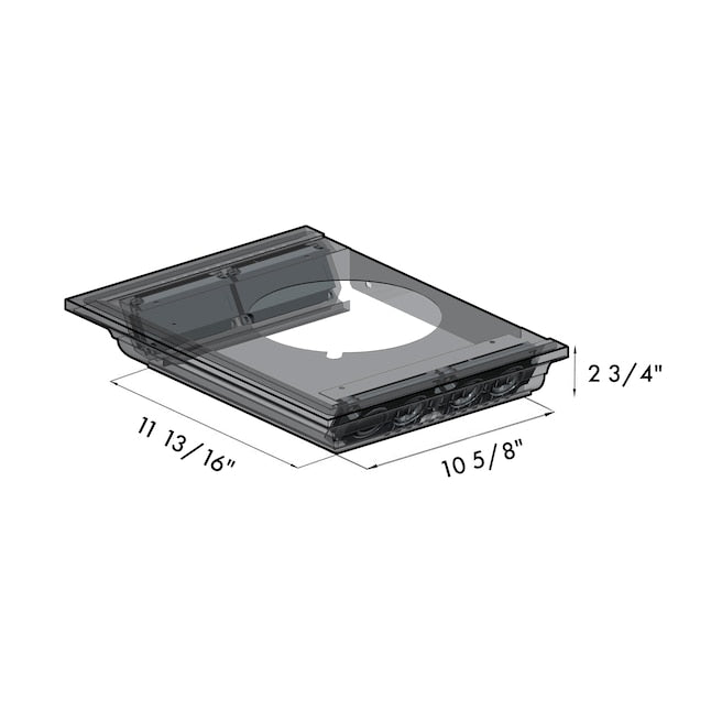 ZLINE 48 in Wall Mount Range Hood Ducted Stainless Steel CrownSound Bluetooth Speakers (KN4CRN-BT-48)