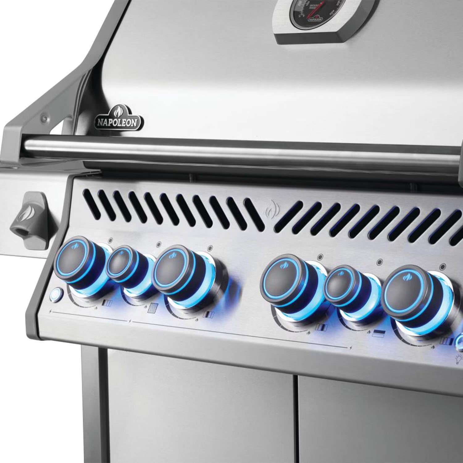 Napoleon Rogue PRO-S 525 4-Burner Propane Gas Grill with Side Burner and SafetyGlow Knobs (RPS525RSIBPSS-2)