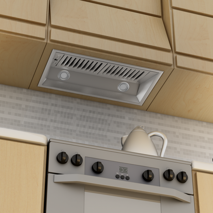 ZLINE 28 Inch Range Hood Insert Remote Blower Stainless Steel Ducted 695-RD-28