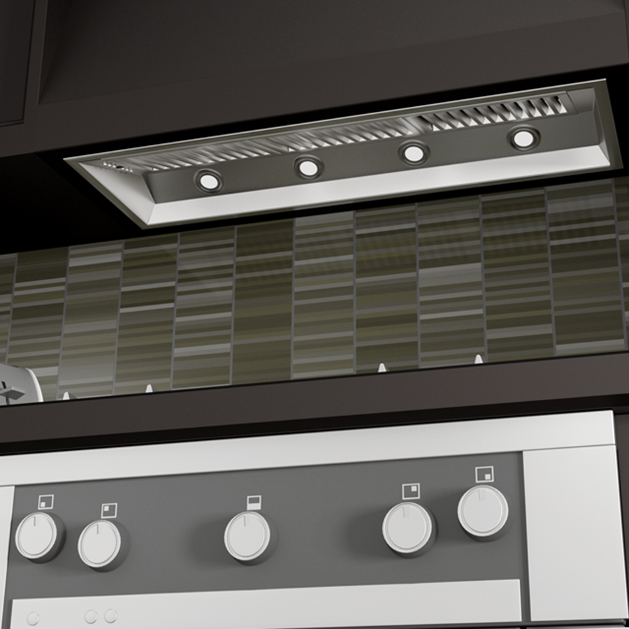 ZLINE 46 in. Range Hood Insert Wall Mount 21 in. Depth Stainless Steel 721-46