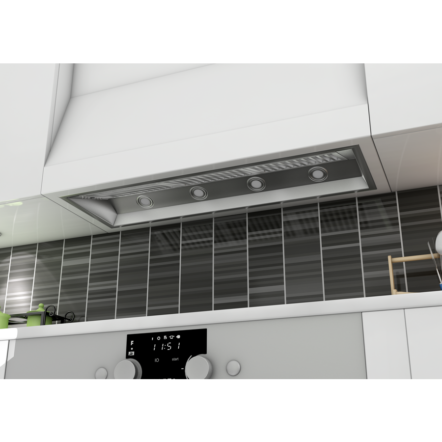 ZLINE 46 in. Range Hood Insert Wall Mount 21 in. Depth Stainless Steel 721-46