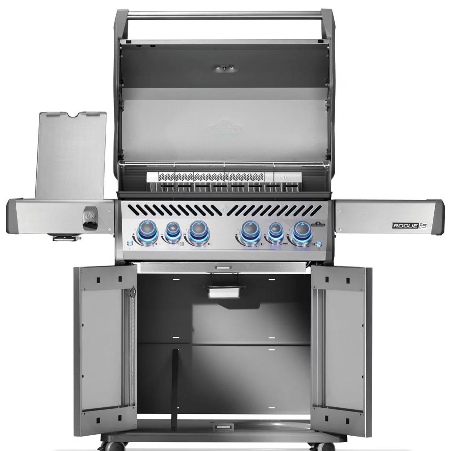 Napoleon Rogue PRO-S 525 4-Burner Propane Gas Grill with Side Burner and SafetyGlow Knobs (RPS525RSIBPSS-2)