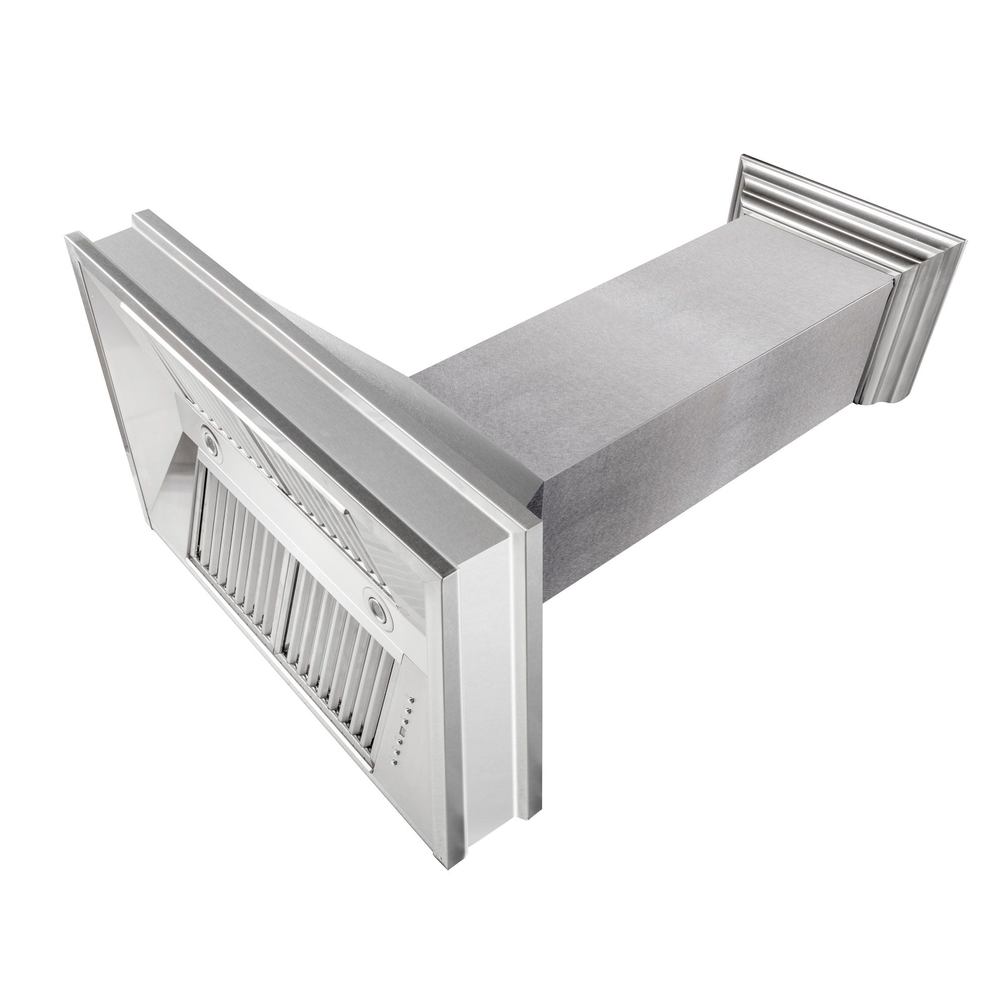 ZLINE 36 Inch Wall Mount Range Hood Satin Stainless Steel 400 CFM Ducted Designer Series (8656S-36)