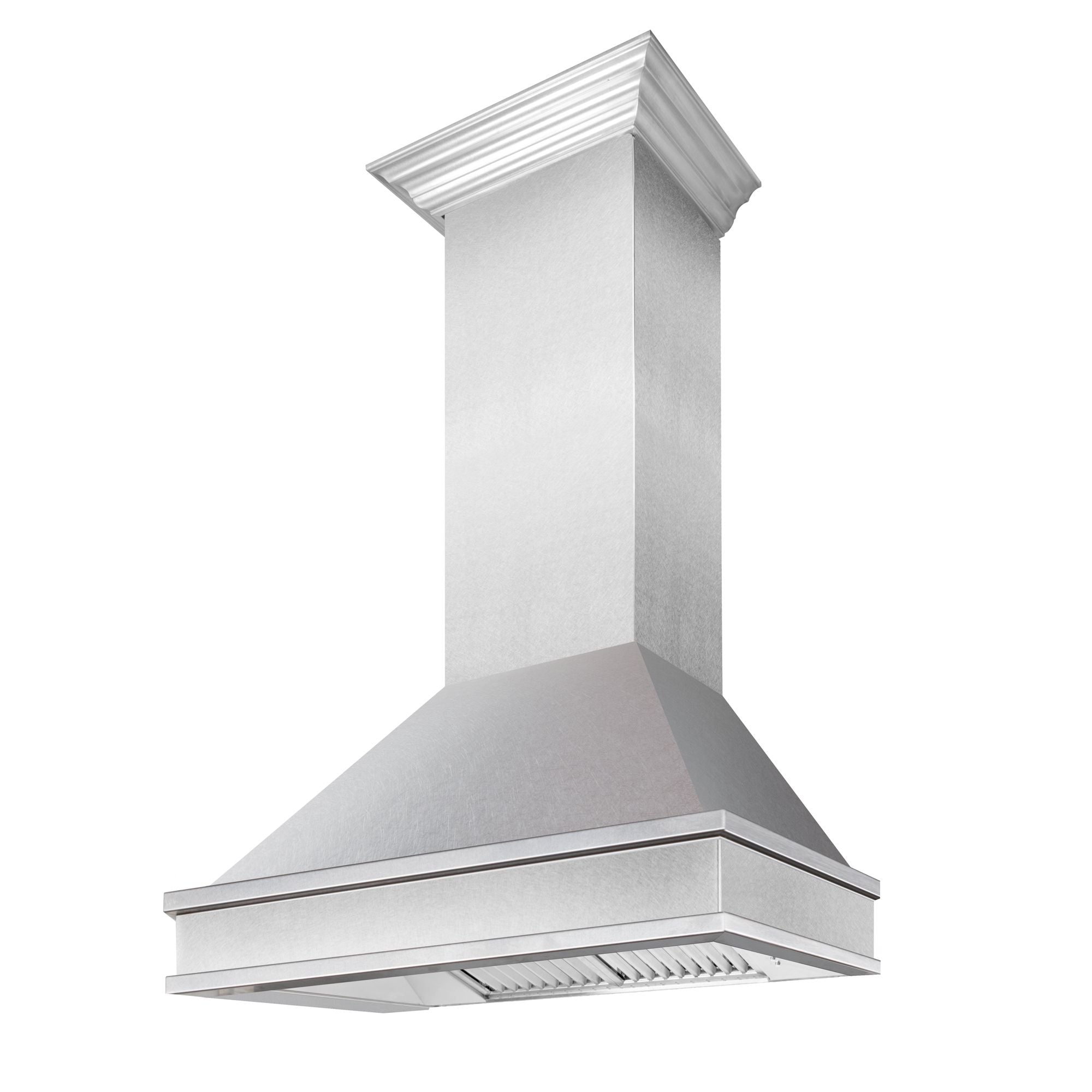 ZLINE 36 Inch Wall Mount Range Hood Satin Stainless Steel 400 CFM Ducted Designer Series (8656S-36)