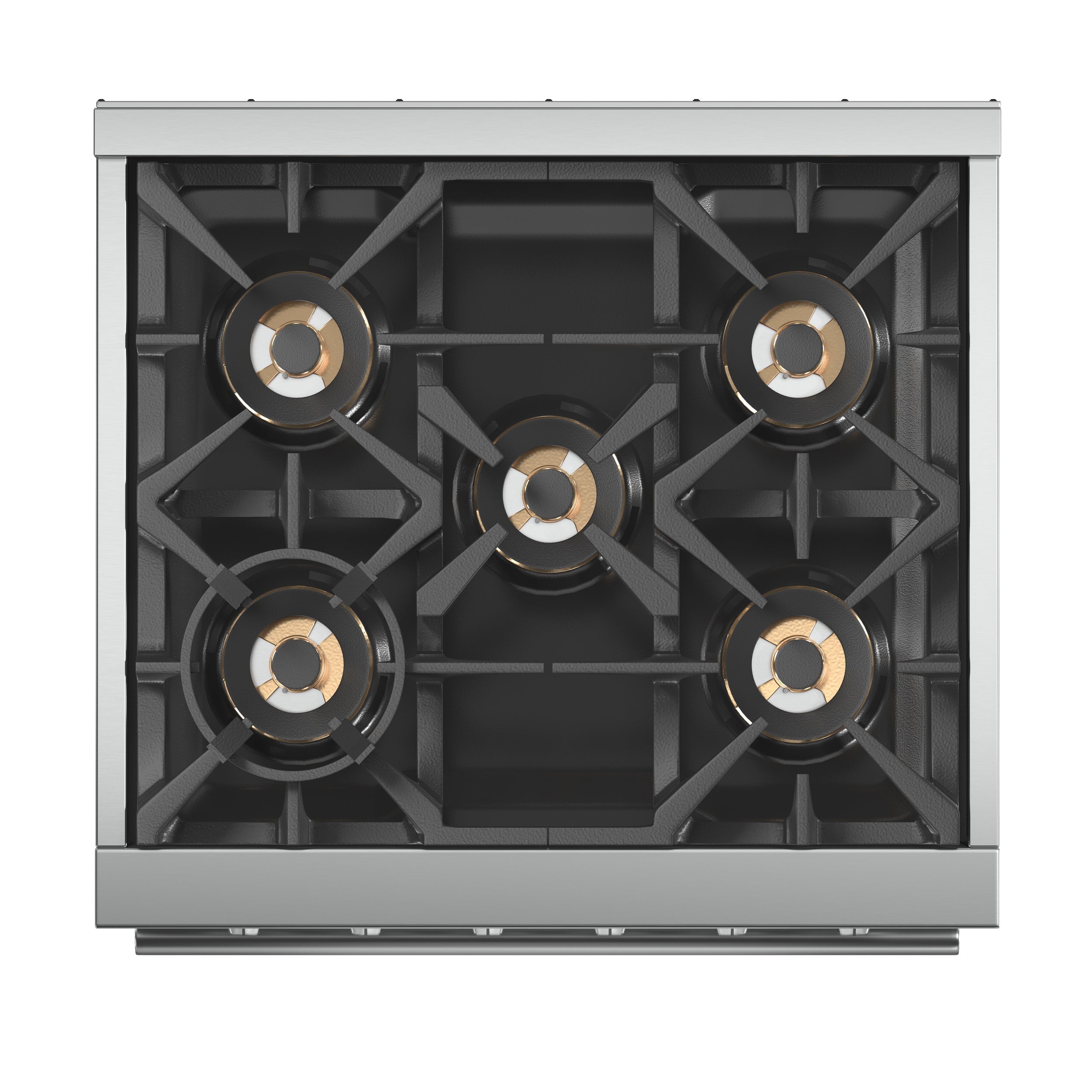 FORNO Capriasca 30 in Freestanding Gas Range, 4.32 cu ft Oven, 5 Sealed Burners, Stainless Steel (Model FFSGS6260-30)