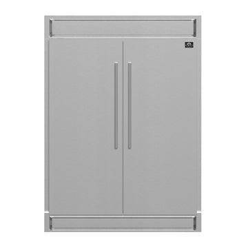 FORNO Maderno 60-Inch Convertible Refrigerator Freezer, 27.2 Cu. Ft., with Trim Kit, Model FFFFD1722-60S