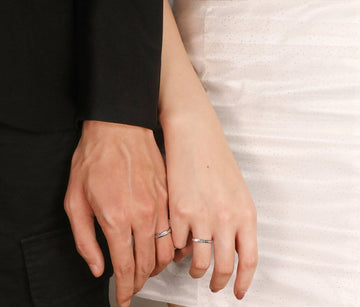 Tie The Knot Couple Bands Pure 925 Silver