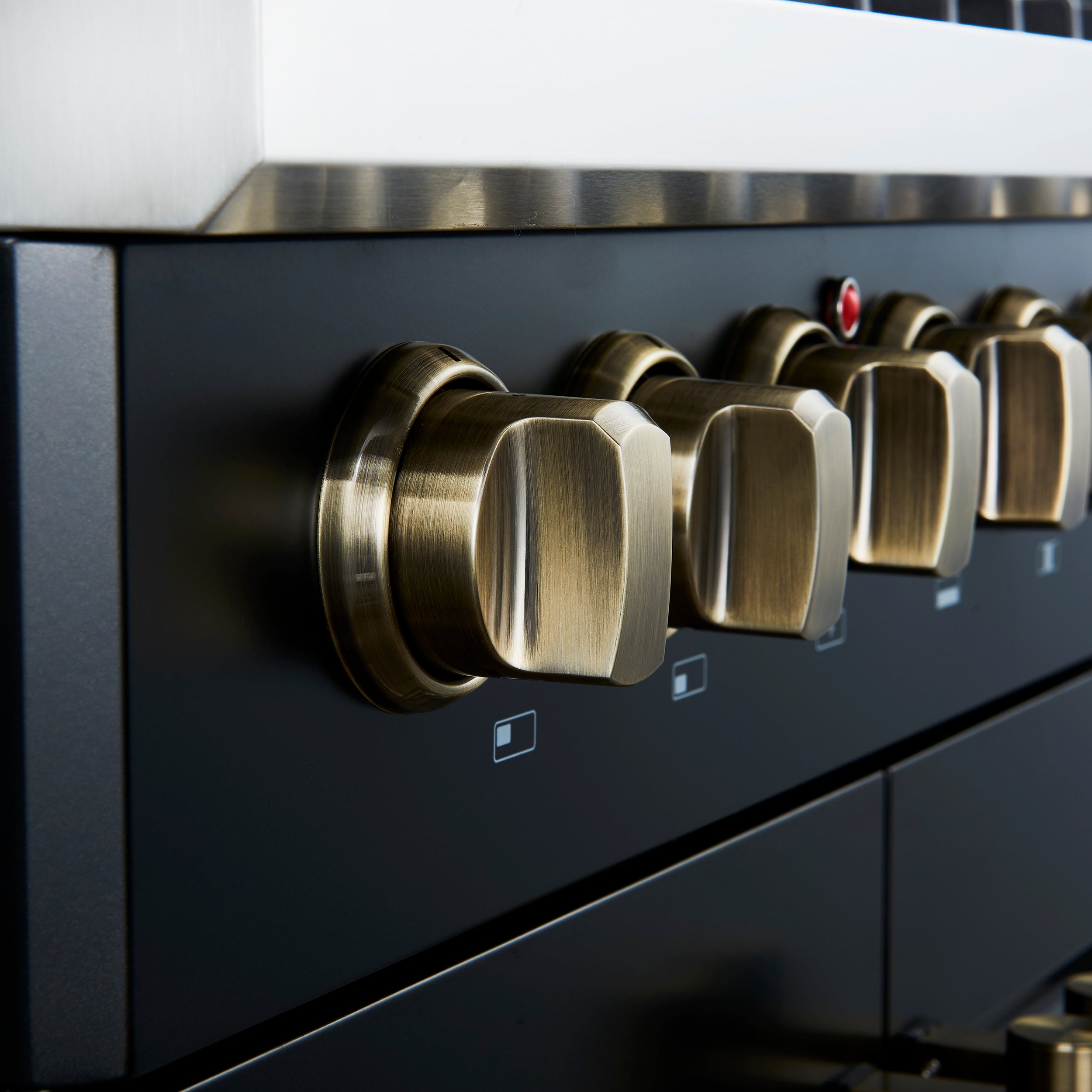Forno Galiano 30-Inch Dual Fuel Range, 4.32 cu. ft., 5 Sealed Burners, French Door Oven, Black with Antique Brass Accents (Model FFSGS6356-30BLK)
