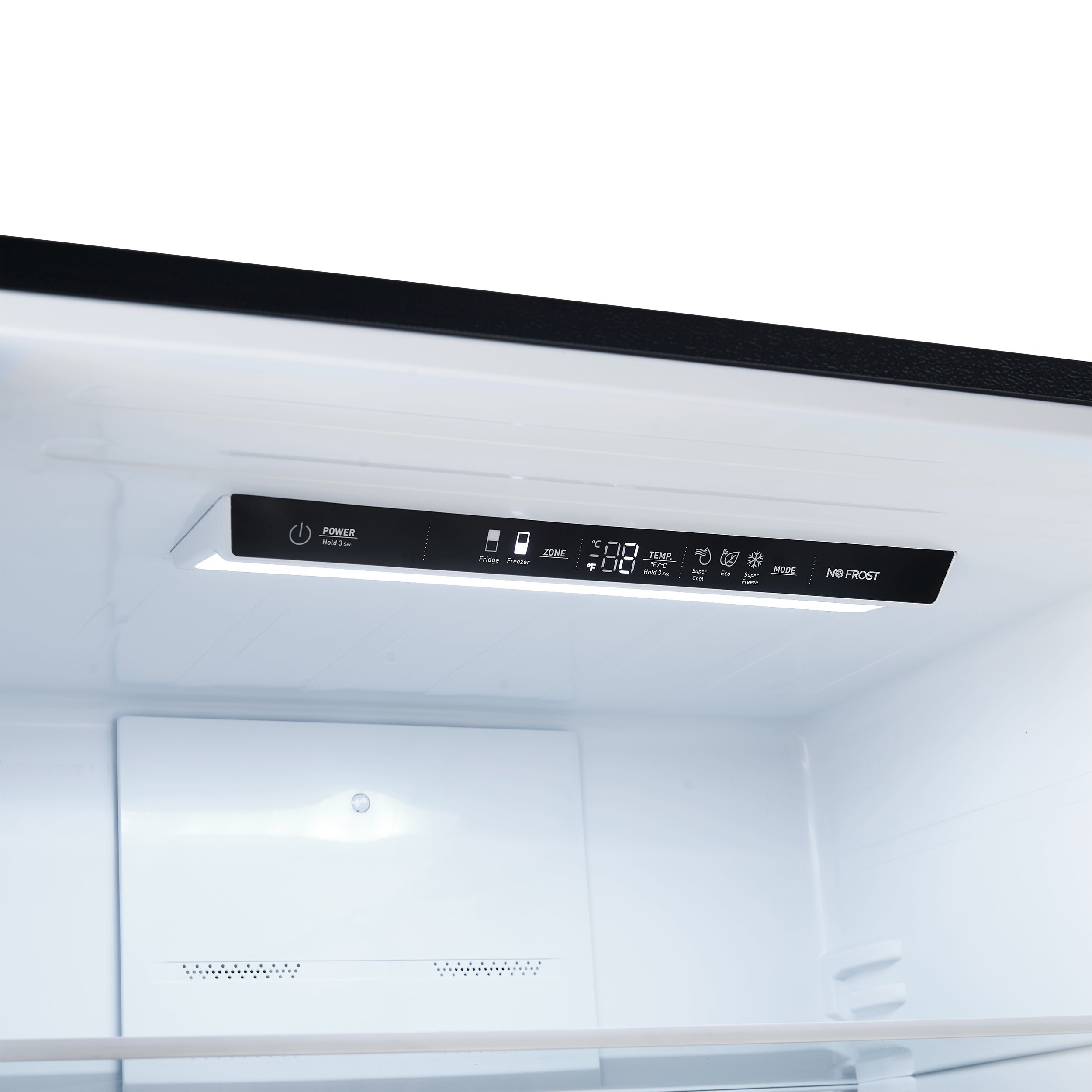 Forno Espresso Milano 31-Inch French Door Refrigerator with Bottom Freezer, 17.2 cu ft, Right-Hinged, Black with Antique Brass Handles (Model FFFFD1785-31BLK)