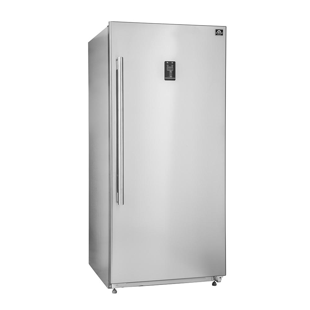FORNO Appliance Package - 36 Inch Pro Gas Range, Wall Mount Range Hood, Refrigerator, AP-FFSGS6260-36-4