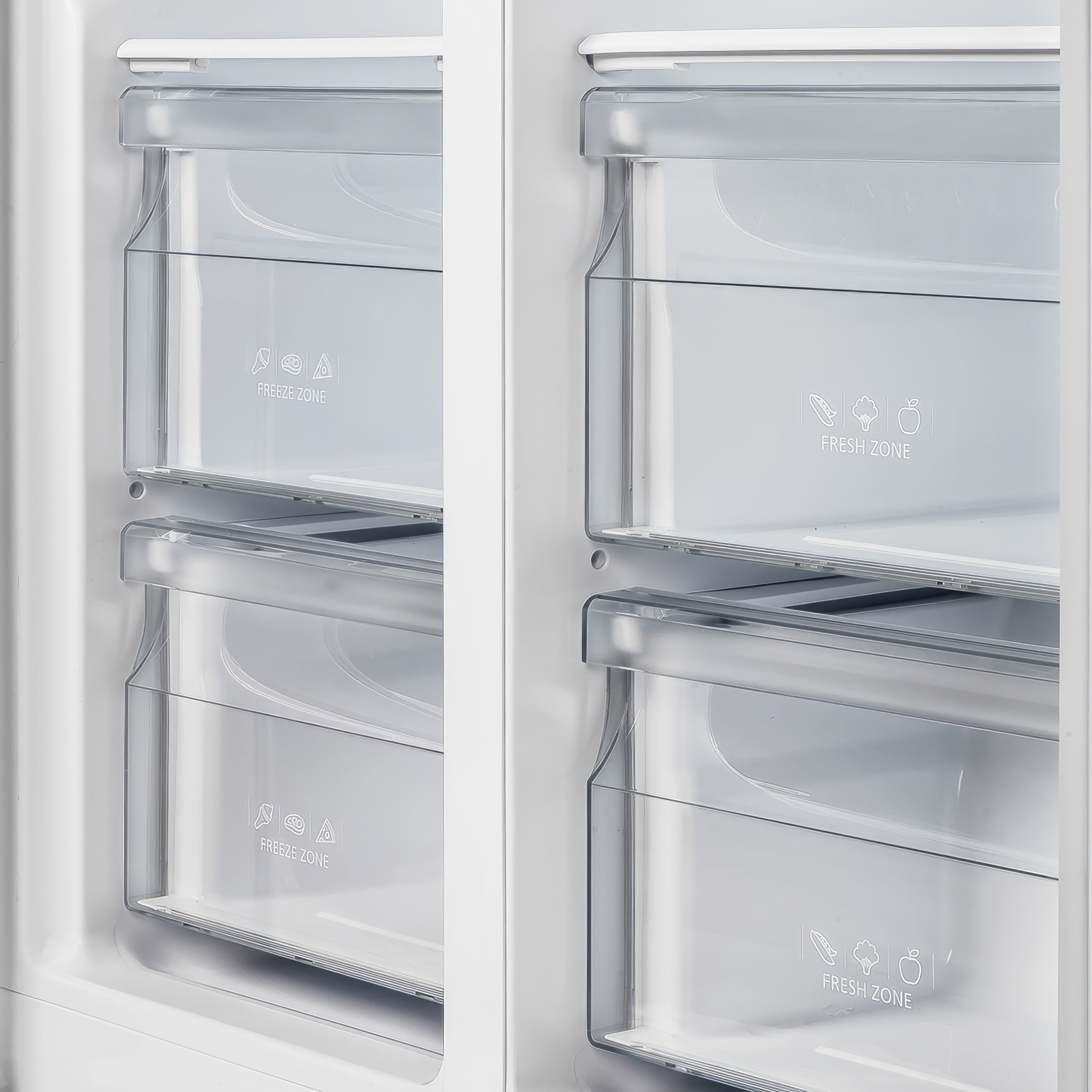 Forno Salerno 33-Inch French Door Refrigerator, 15.6 Cu. Ft., Black with Antique Brass Handles (Model FFRBI1805-33BLK)
