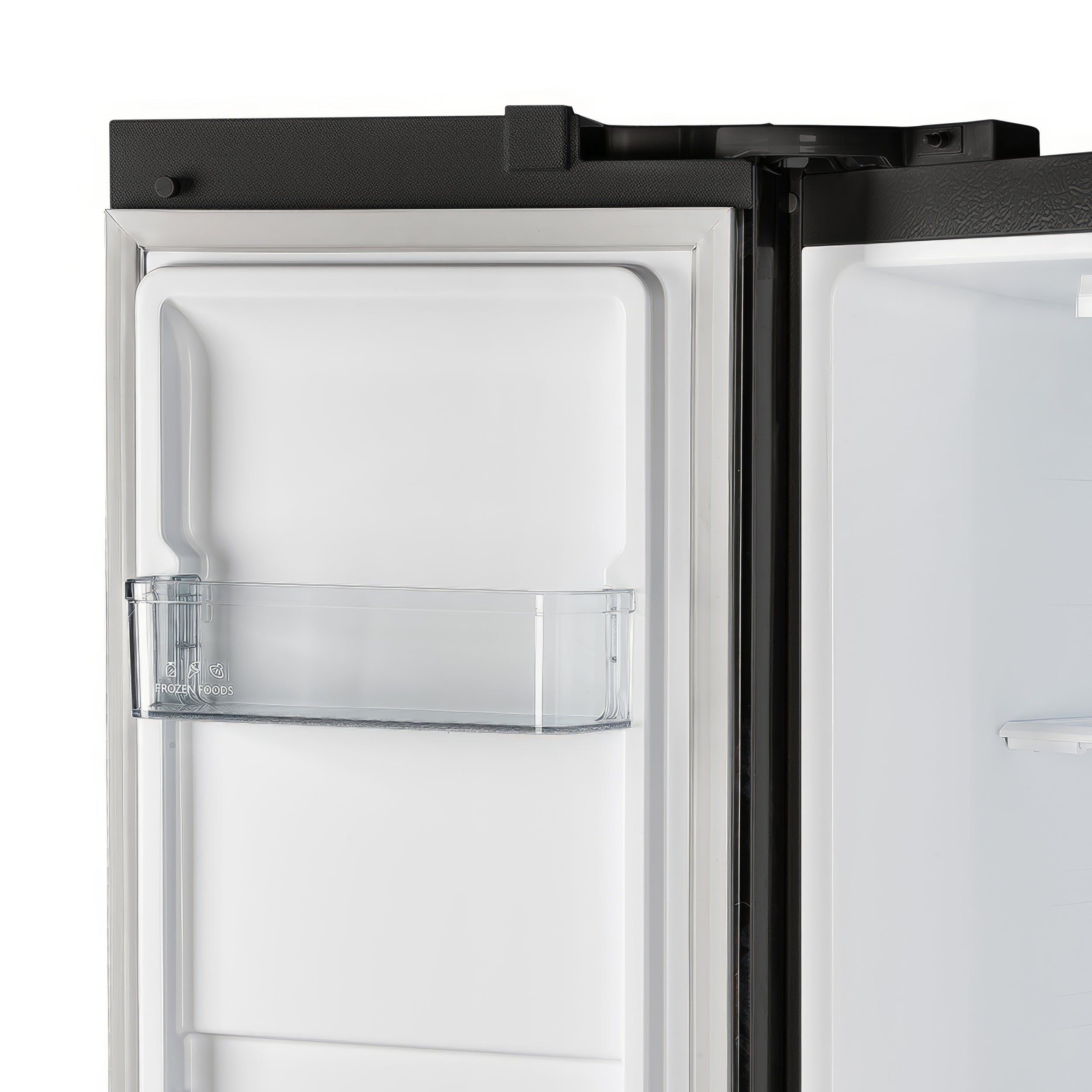 Forno Salerno 33-Inch French Door Refrigerator, 15.6 Cu. Ft., Black with Antique Brass Handles (Model FFRBI1805-33BLK)
