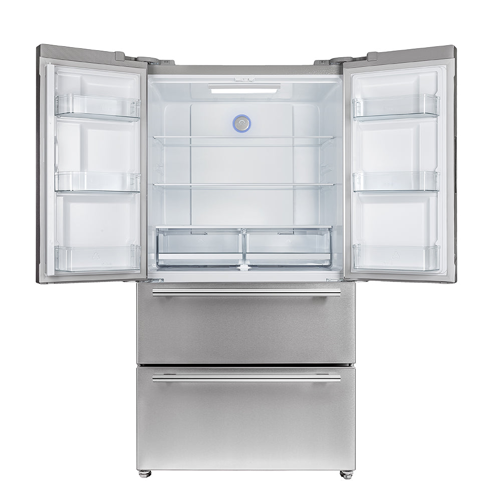 FORNO Appliance Package - 48" Gas Range, Range Hood, 36" Refrigerator, AP-FFSGS6239-48-2