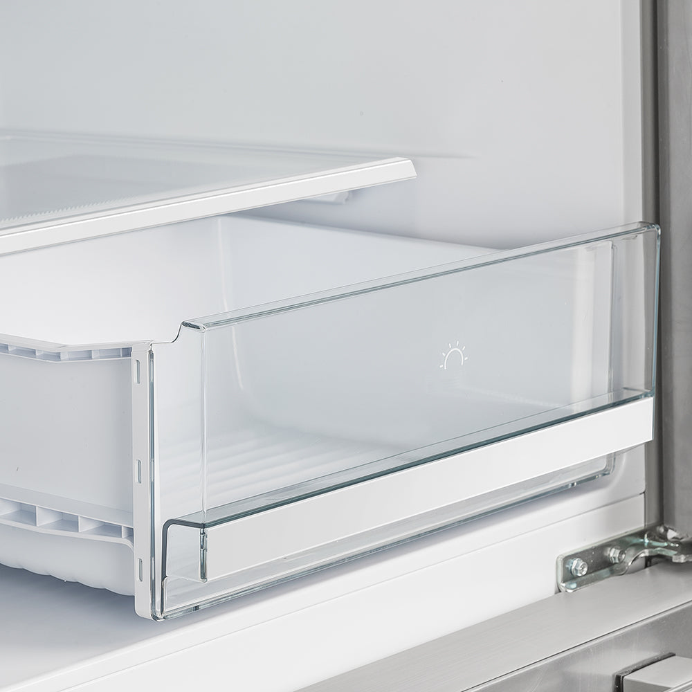 Forno Moena 40-Inch Built-In French Door Refrigerator, 19.2 cu ft, Stainless Steel, Ice Maker, Trim Kit (FFRBI1820-40SG)