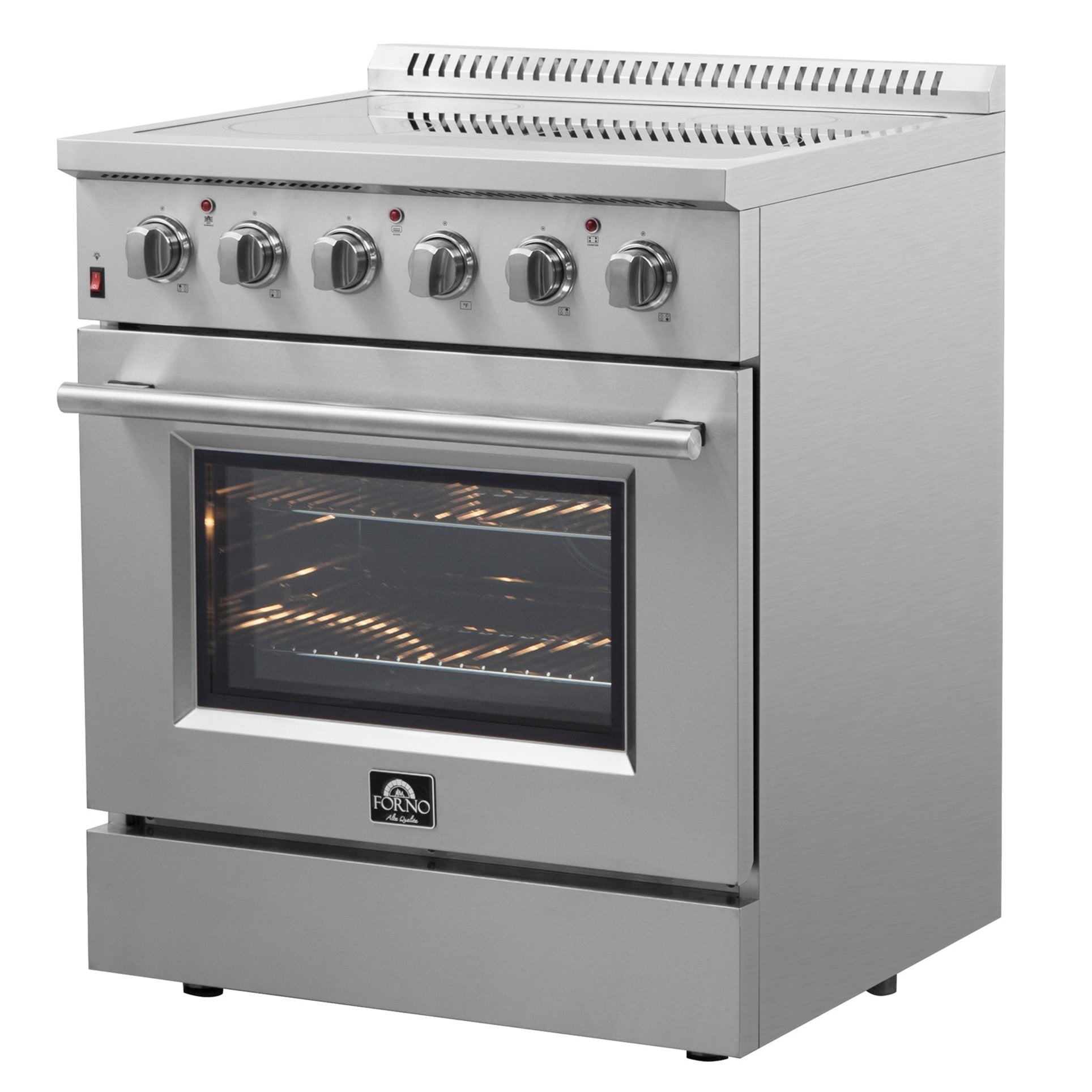 Forno Galiano 30 in. 4.32 cu. ft. Freestanding Electric Range with 4 Radiant Elements in Stainless Steel (FFSEL6083-30)