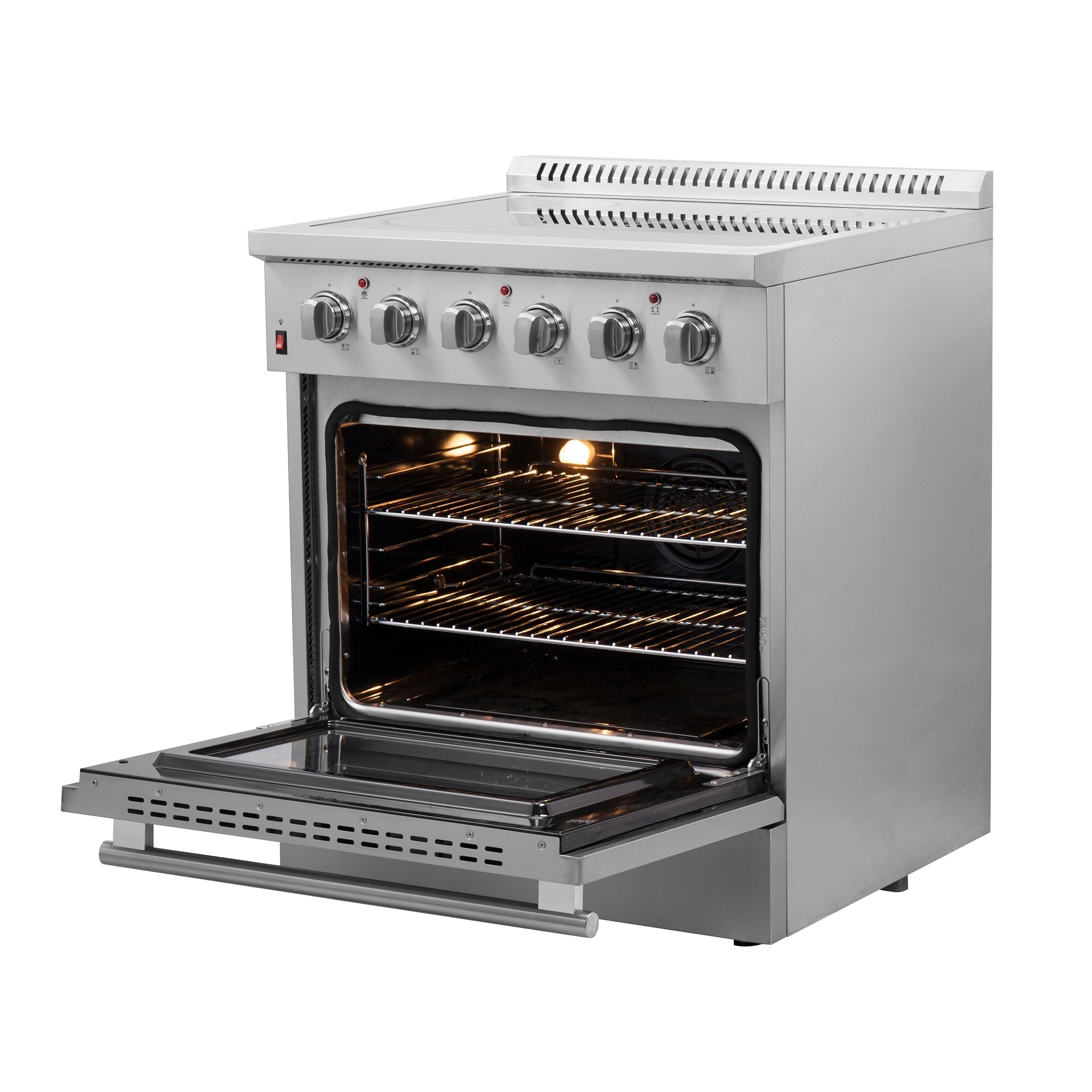 Forno Galiano 30 in. 4.32 cu. ft. Freestanding Electric Range with 4 Radiant Elements in Stainless Steel (FFSEL6083-30)