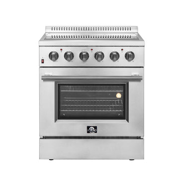 Forno Galiano 30 in. 4.32 cu. ft. Freestanding Electric Range with 4 Radiant Elements in Stainless Steel (FFSEL6083-30)