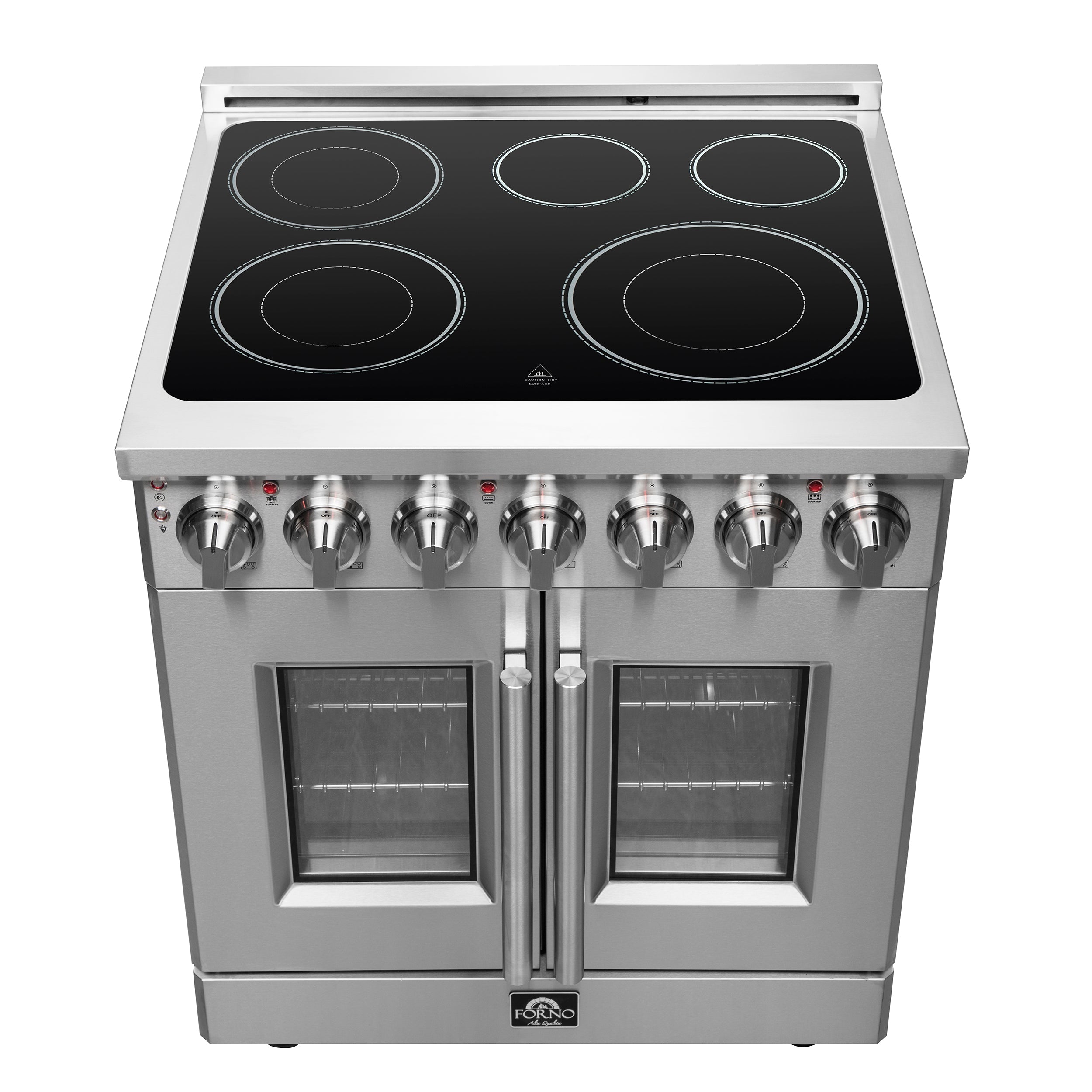 Forno Massimo 30 in. 4.32 cu. ft. Freestanding Electric Range with French Door and 5 Radiant Elements (Model FFSEL6955-30)