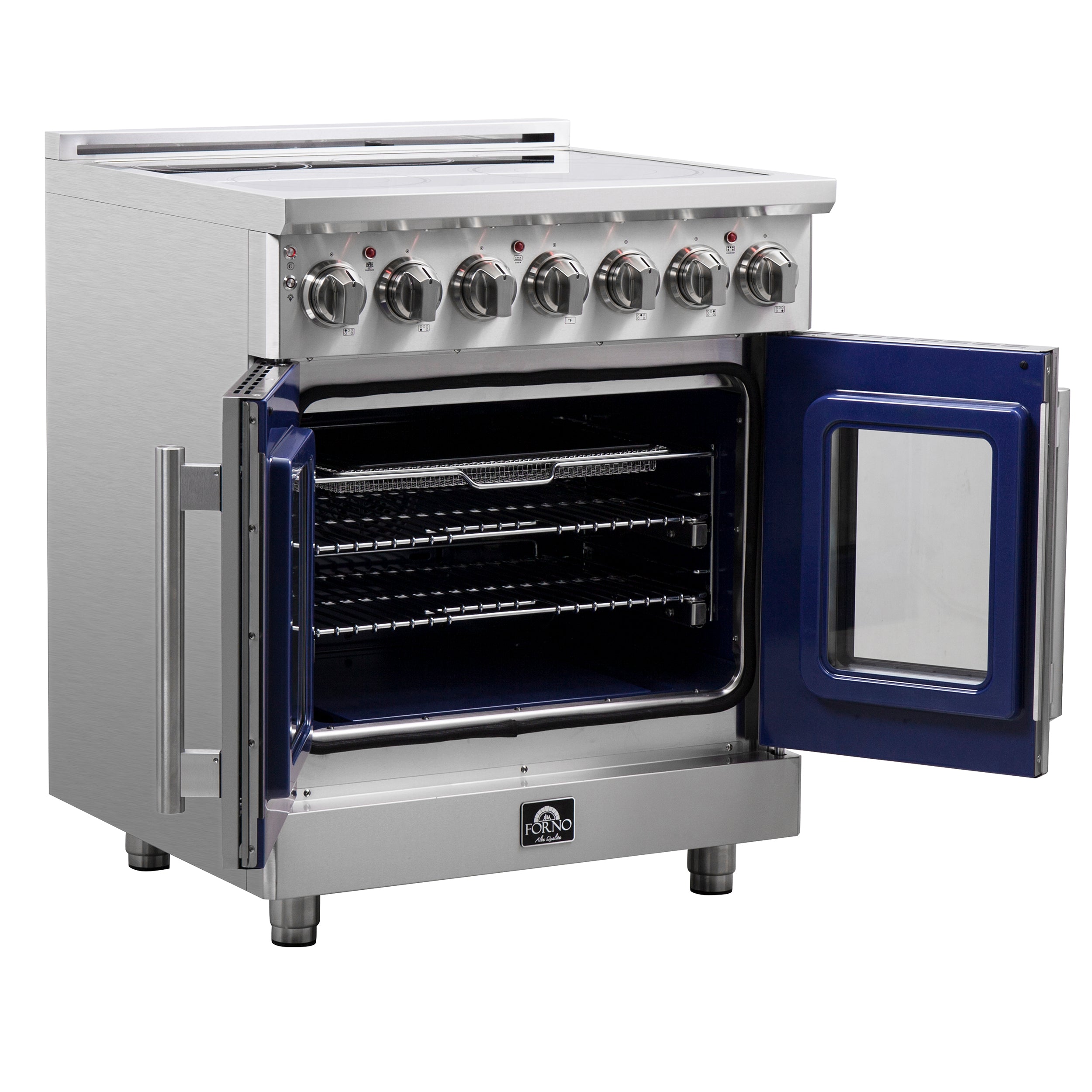Forno Massimo 30 in. 4.32 cu. ft. Freestanding Electric Range with French Door and 5 Radiant Elements (Model FFSEL6955-30)