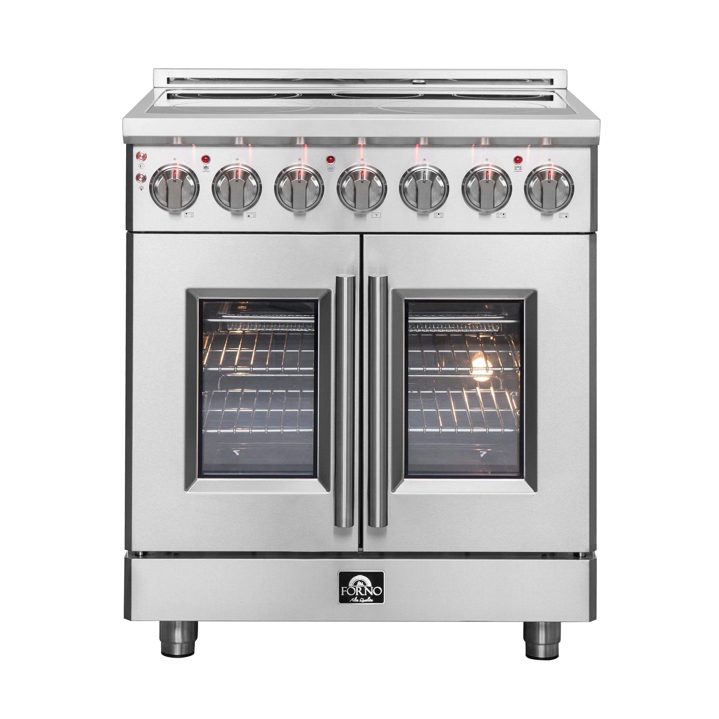 Forno Massimo 30 in. 4.32 cu. ft. Freestanding Electric Range with French Door and 5 Radiant Elements (Model FFSEL6955-30)