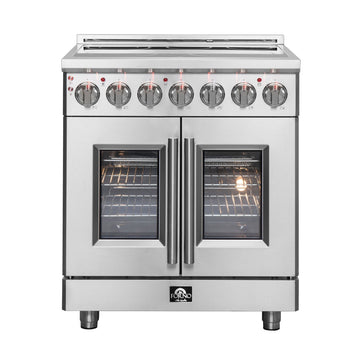 Forno Massimo 30 in. 4.32 cu. ft. Freestanding Electric Range with French Door and 5 Radiant Elements (Model FFSEL6955-30)