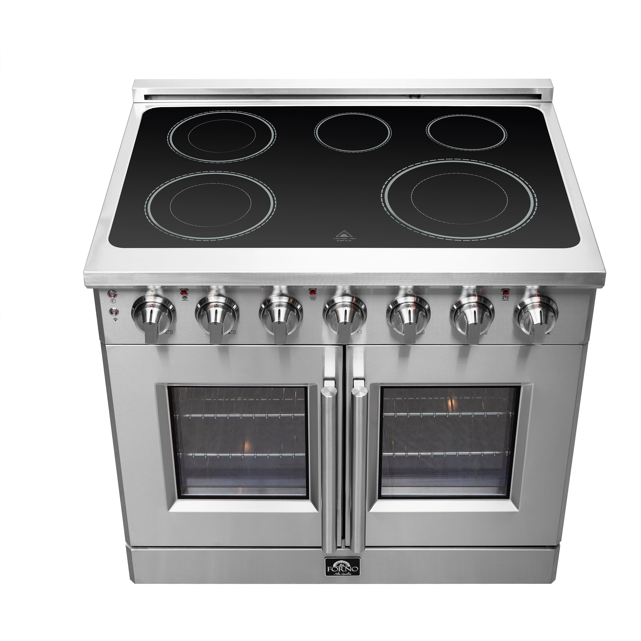 Forno Massimo 36 in. Freestanding Electric Range with French Door Oven, 5 Elements, 5.36 cu. ft. Capacity (Model FFSEL6955-36)