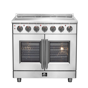 Forno Massimo 36 in. Freestanding Electric Range with French Door Oven, 5 Elements, 5.36 cu. ft. Capacity (Model FFSEL6955-36)