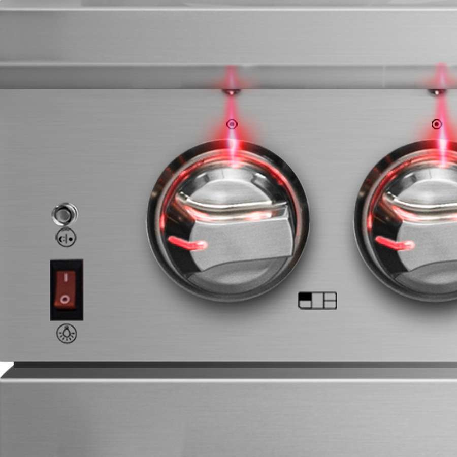 FORNO Massimo 36 in. Freestanding Dual Fuel Range with 6 Sealed Burners, 5.36 cu. ft. Electric Oven, Griddle, Wok Ring, and Air Fry Kit in Stainless Steel (Model FFSGS6125-36)