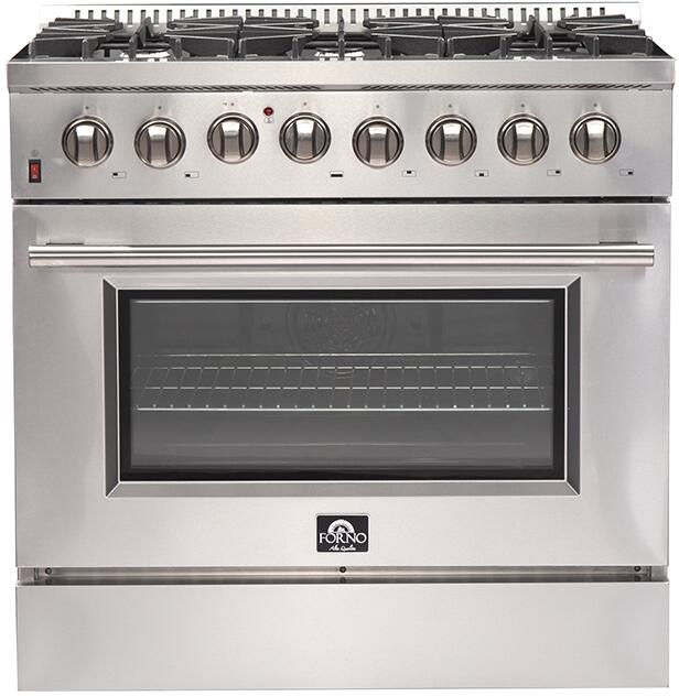 FORNO Appliance Package - 36" Dual Fuel Range, Dishwasher, 36" Refrigerator, FBDL-004-02CAUS