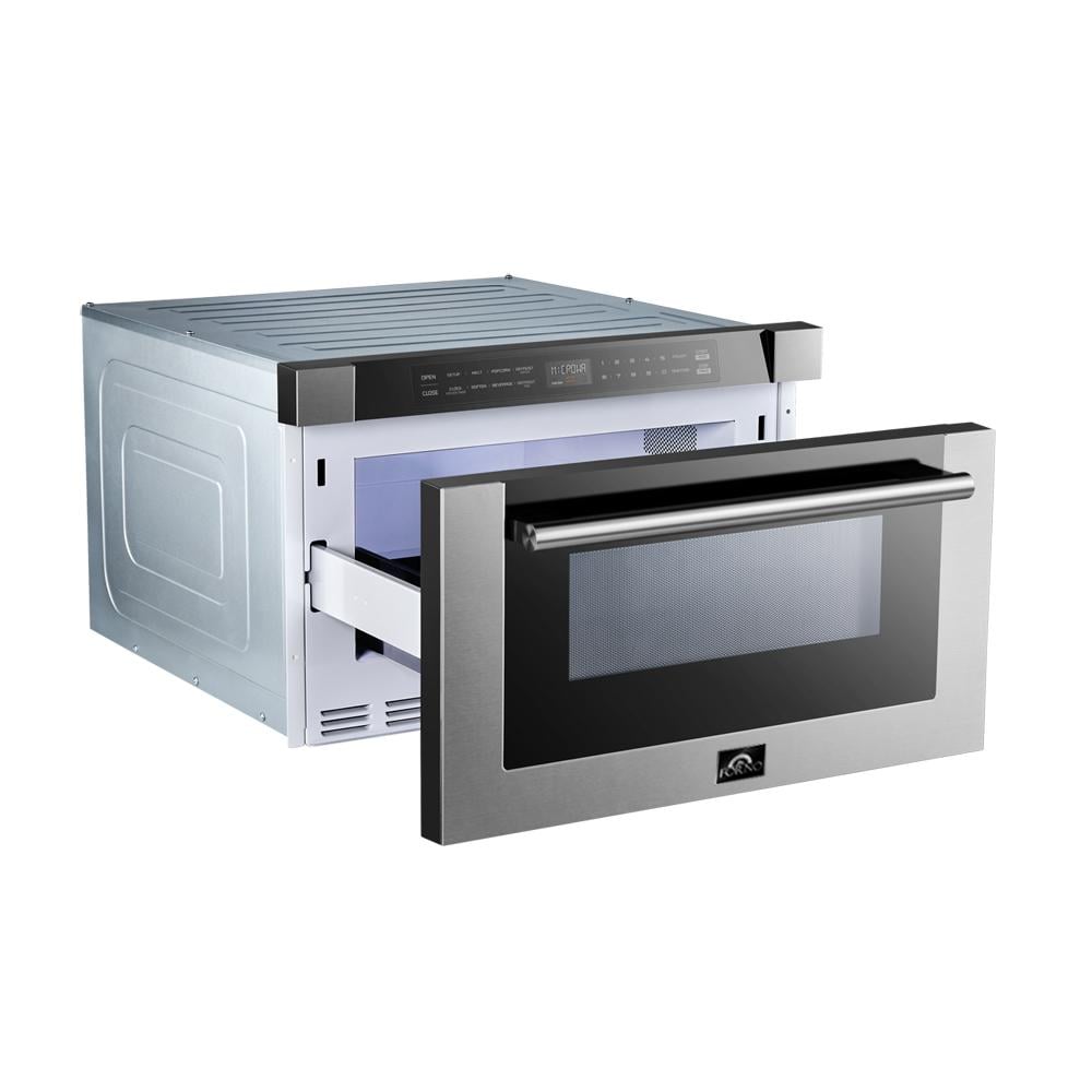 FORNO Appliance Package - 48" Gas Range, Range Hood, 60" Refrigerator, Dishwasher, Microwave Drawer, AP-FFSGS6239-48-8