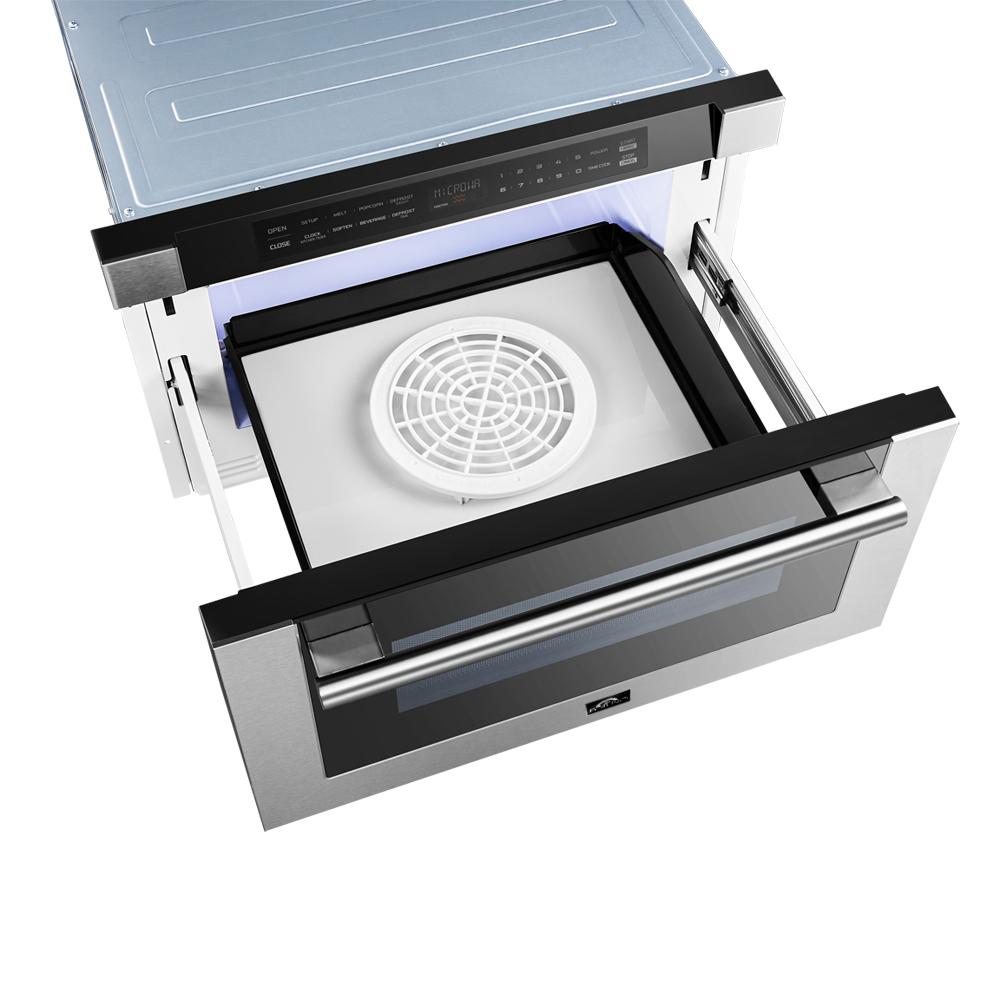 FORNO Package - 36 Inch Dual Fuel Range, Wall Mount Range Hood, Refrigerator, Microwave Drawer, Dishwasher, AP-FFSGS6156-36-W-8