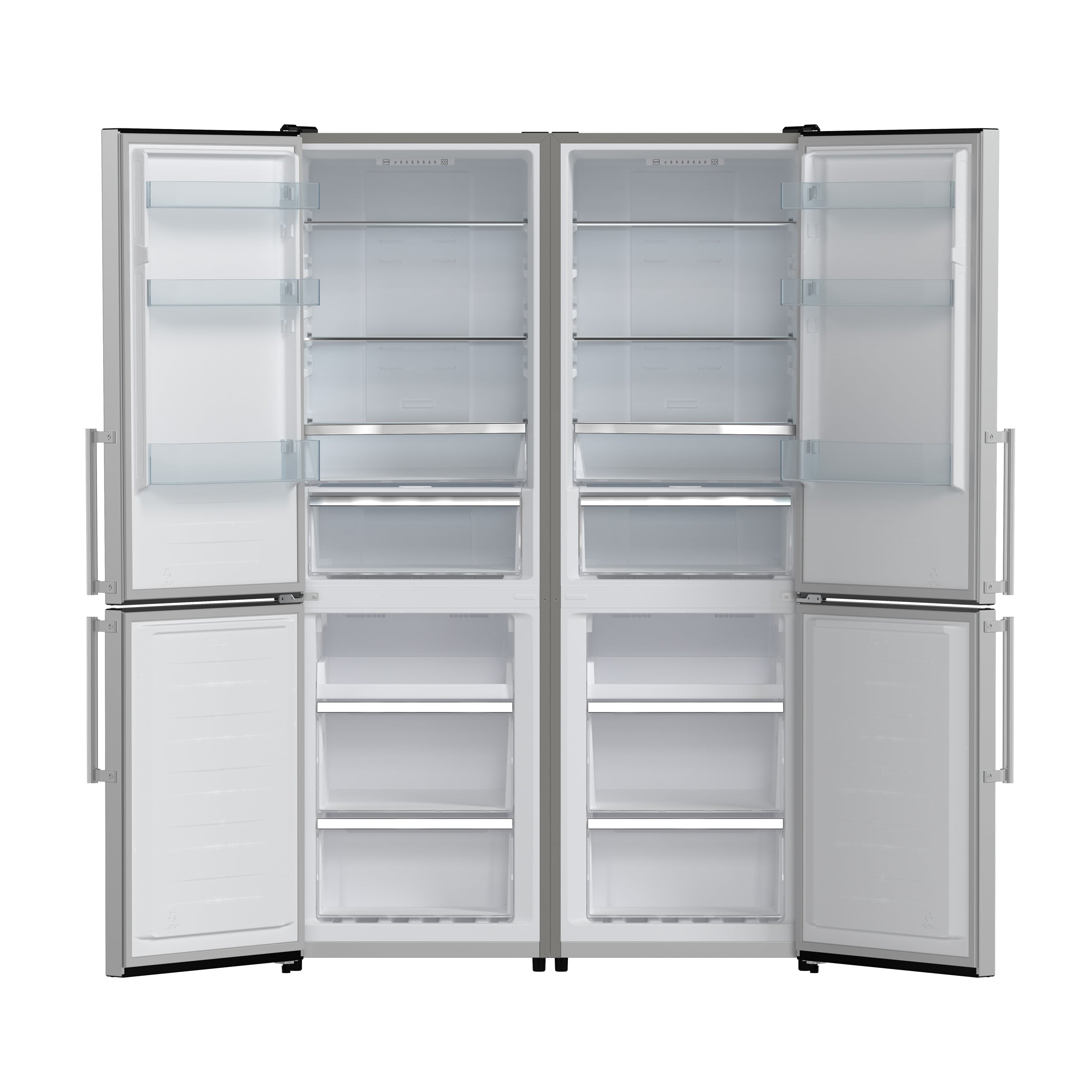Forno Guardia 46.8-Inch Side-by-Side Refrigerator with Bottom Freezer, 21.6 cu ft, Stainless Steel (Model FFFFD1778-48)