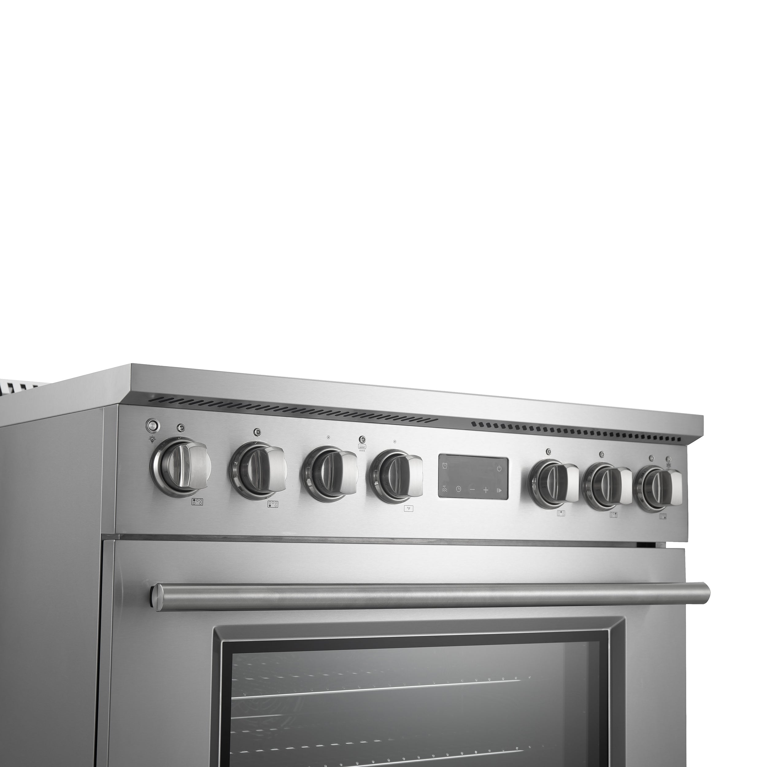 Forno Torino 36" Induction Range, 5.36 cu. ft. True Convection Oven with Air Fry and Sous Vide, Stainless Steel, 240V (FFSIN0936-36)
