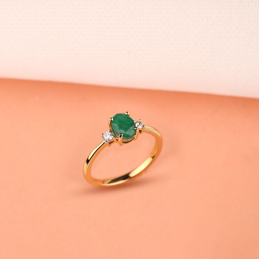 Alisha Emerald Ring 925 Silver