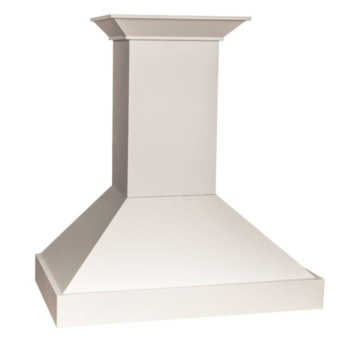 ZLINE 48 in Wall Mount Range Hood White Wooden Finish (KBTT-48)