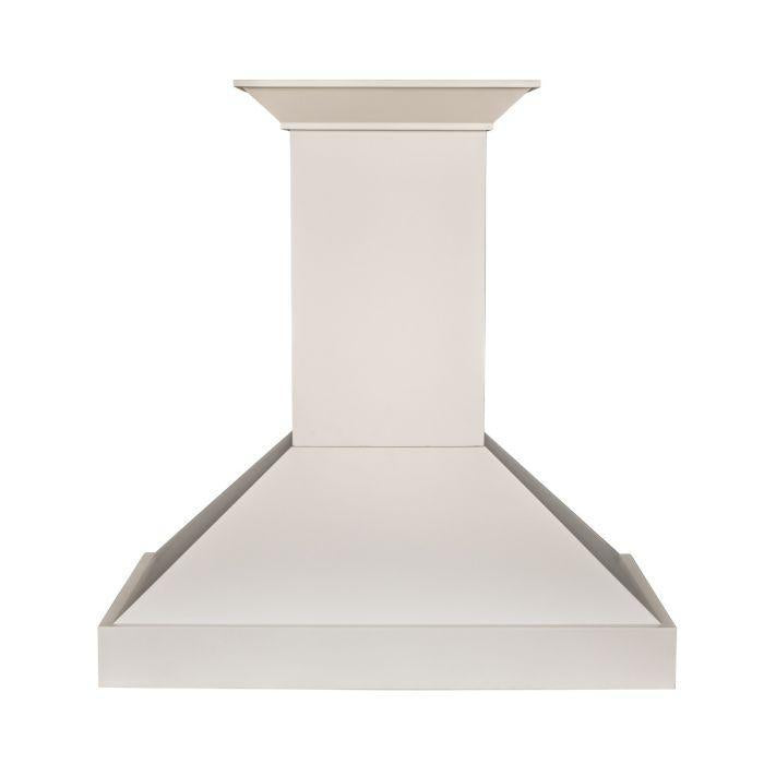 ZLINE 48 in Wall Mount Range Hood White Wooden Finish (KBTT-48)