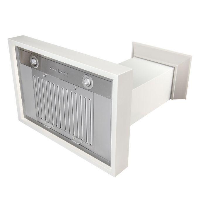 ZLINE 48 in Wall Mount Range Hood White Wooden Finish (KBTT-48)