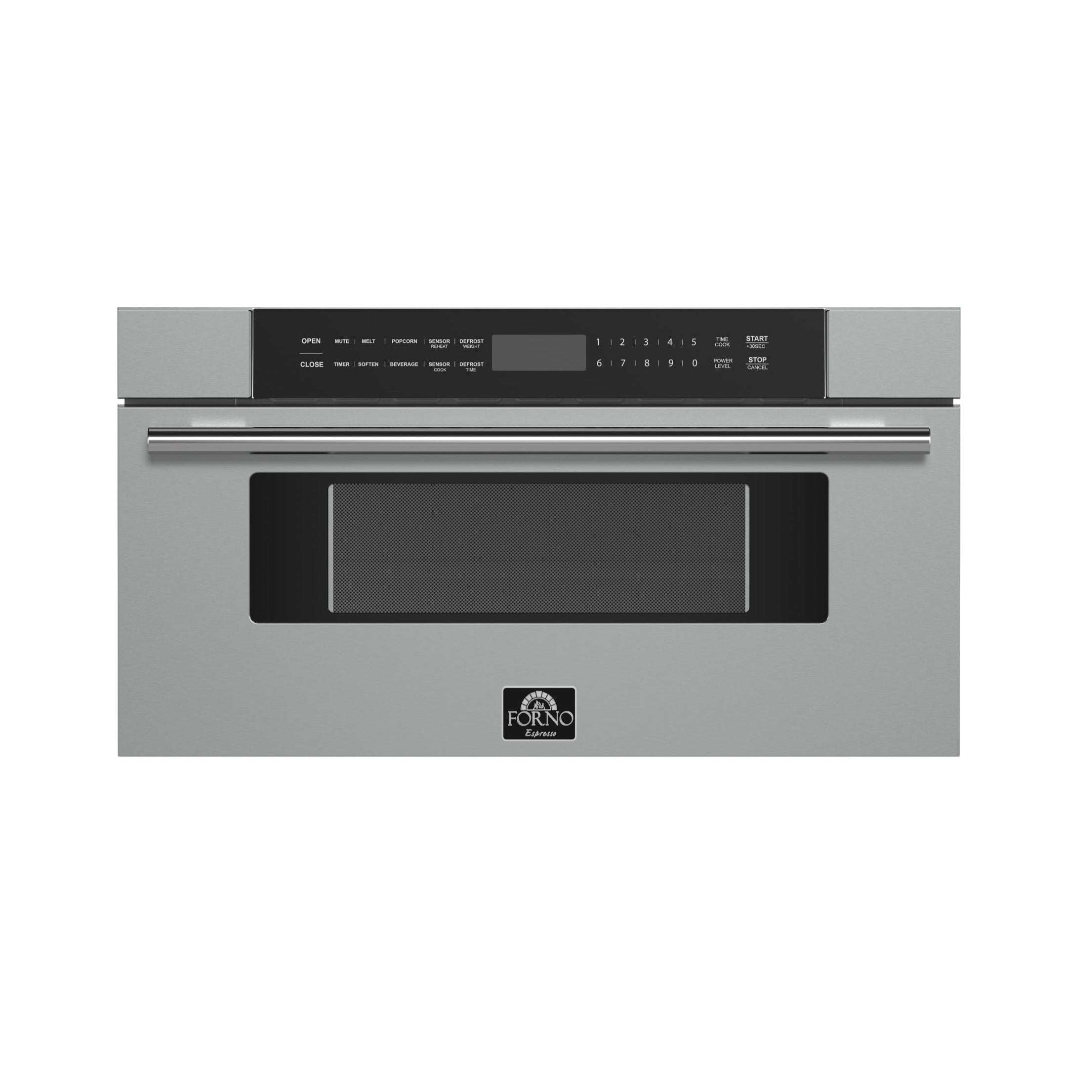 FORNO Capoliveri 30 in. Built-In Microwave Drawer, 1.2 cu. ft., Stainless Steel (Model FMWDR3000-30)