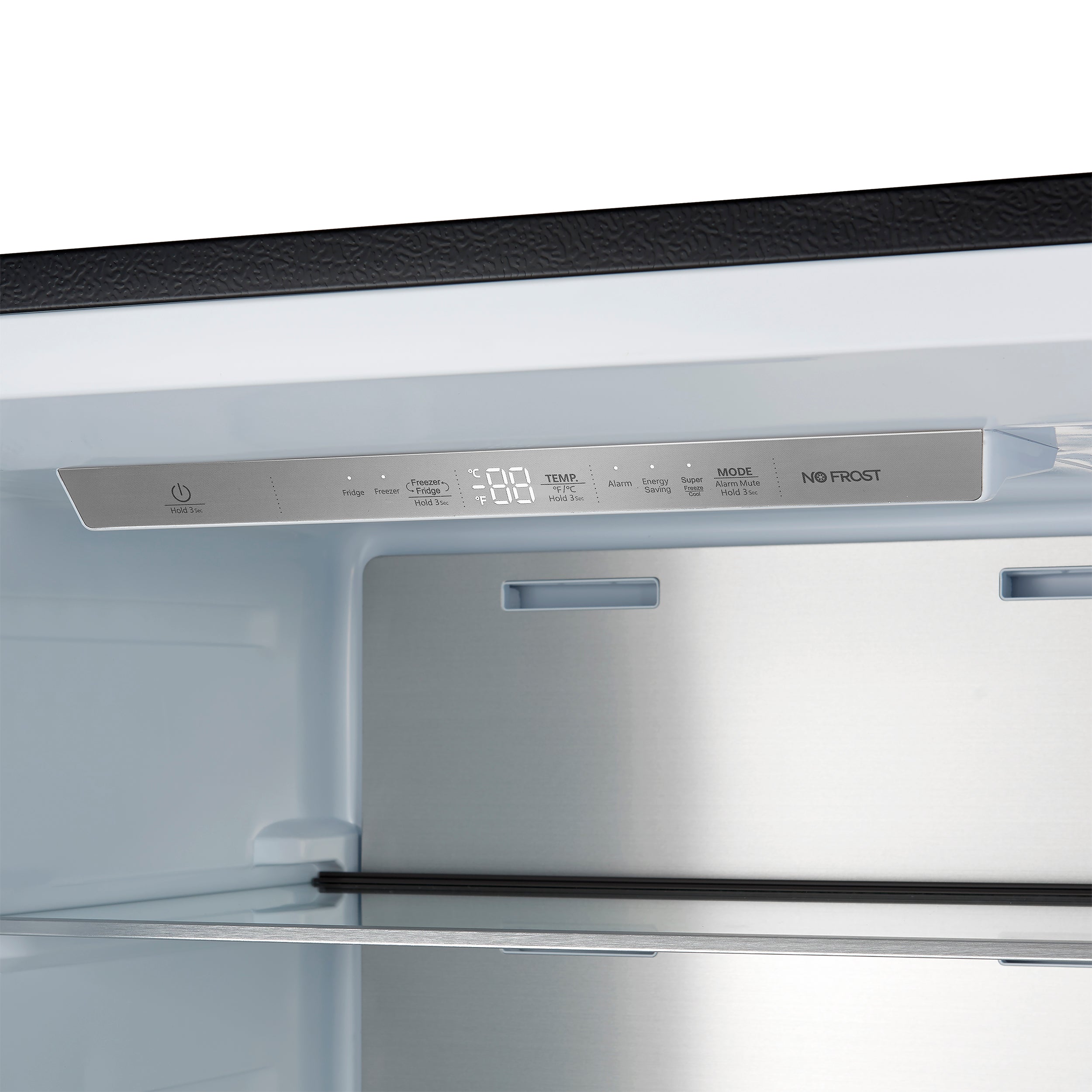 FORNO Maderno 60 in. 27.2 cu. ft. Convertible Refrigerator Freezer Combo with Grill Trim Kit, Black with Antique Brass Handles (Model FFFFD1722-60SG-BLK)