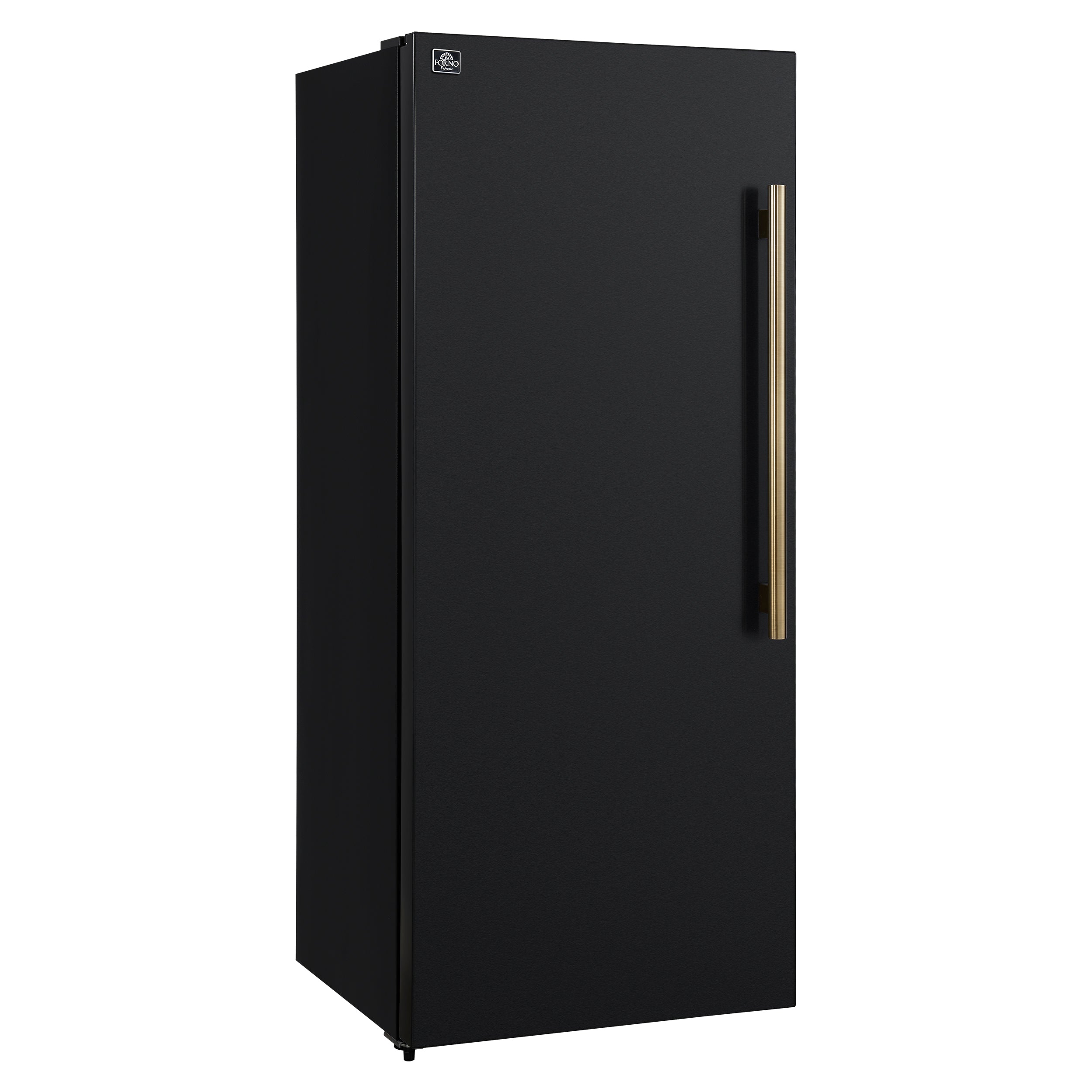 FORNO Maderno 28-Inch Convertible Upright Refrigerator/Freezer, 13.6 Cu. Ft., Black, Left Swing Door, Model FFFFD1722-28BLK-LS