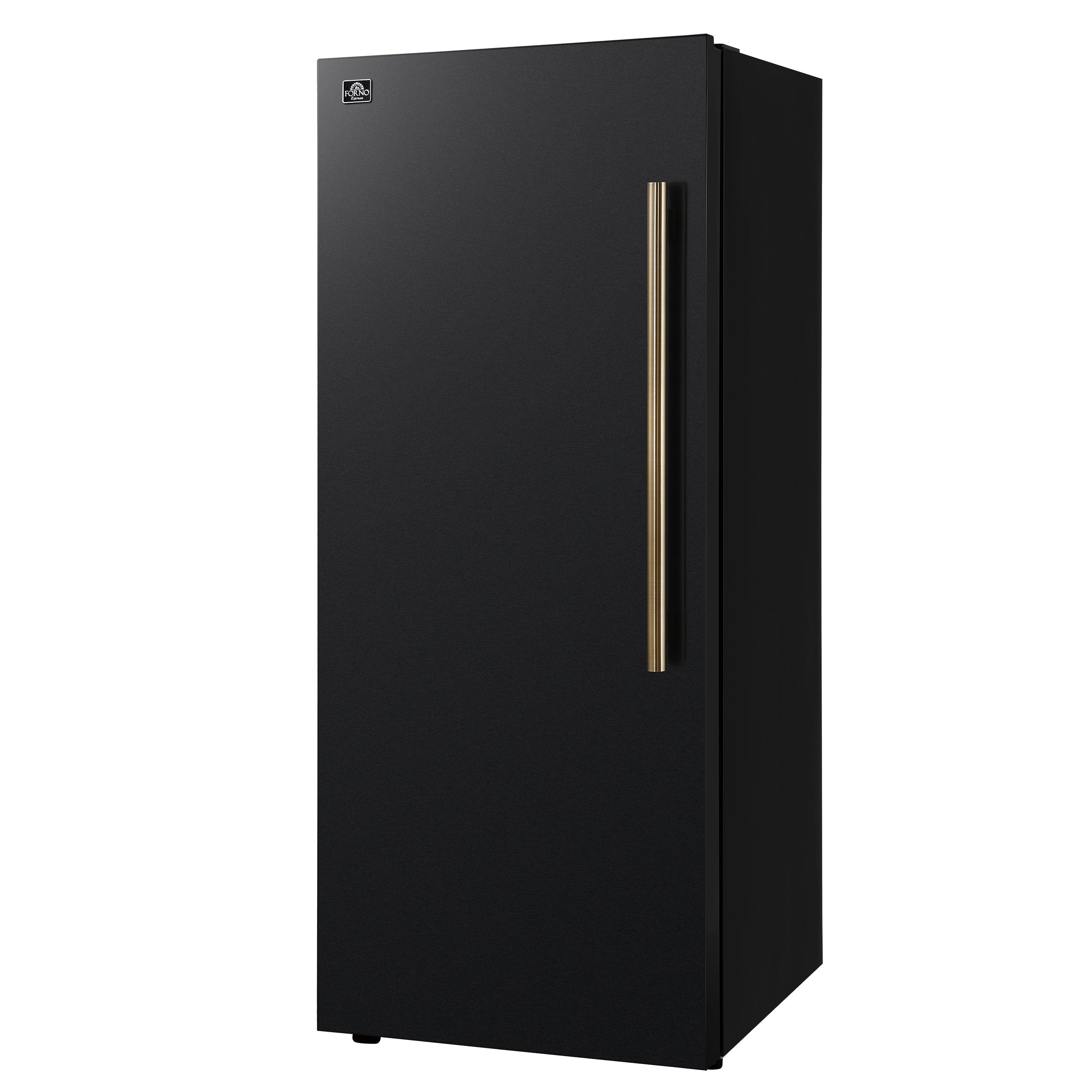 FORNO Maderno 28-Inch Convertible Upright Refrigerator/Freezer, 13.6 Cu. Ft., Black, Left Swing Door, Model FFFFD1722-28BLK-LS