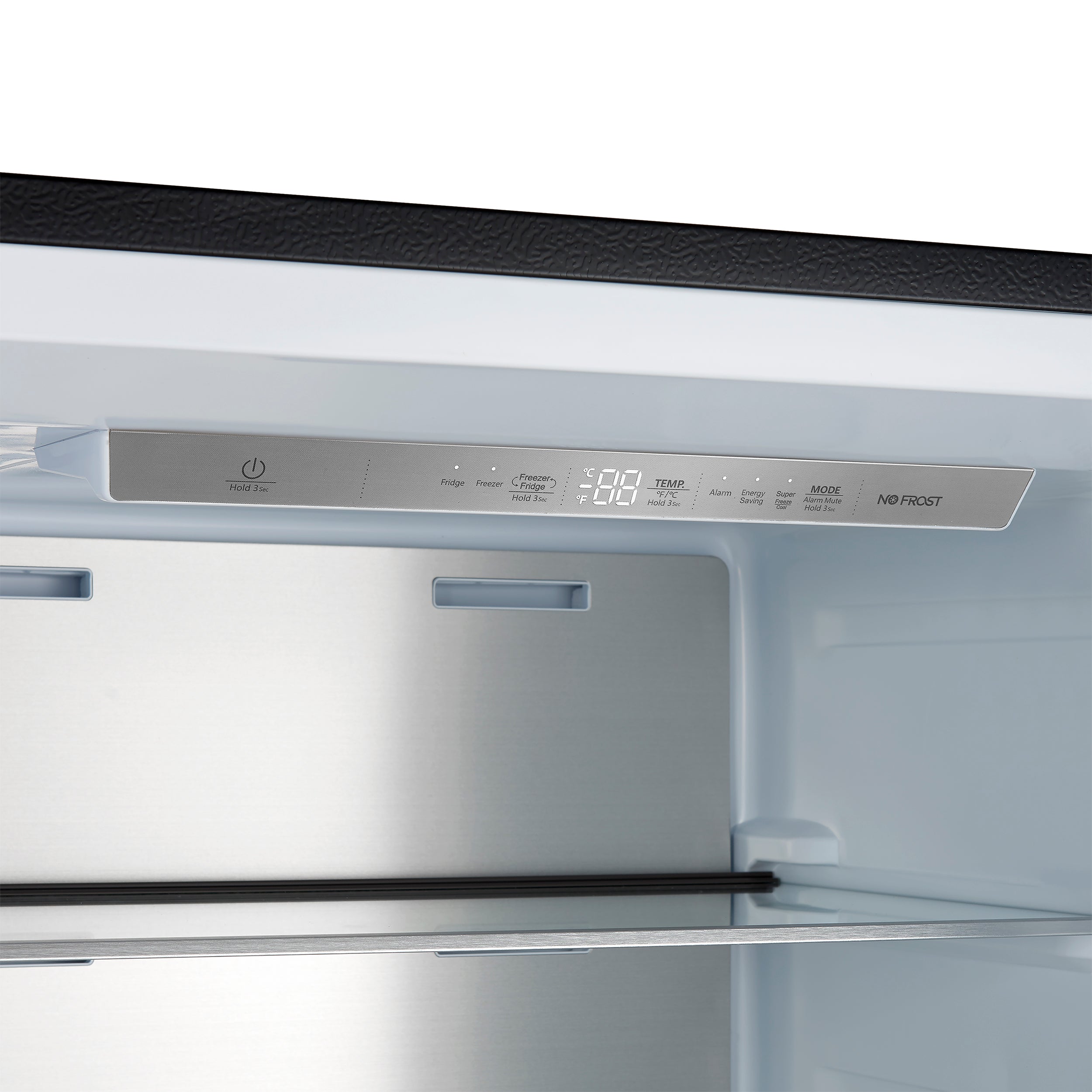 FORNO Maderno 60 in. 27.2 cu. ft. Convertible Refrigerator Freezer Combo with Grill Trim Kit, Black with Antique Brass Handles (Model FFFFD1722-60SG-BLK)