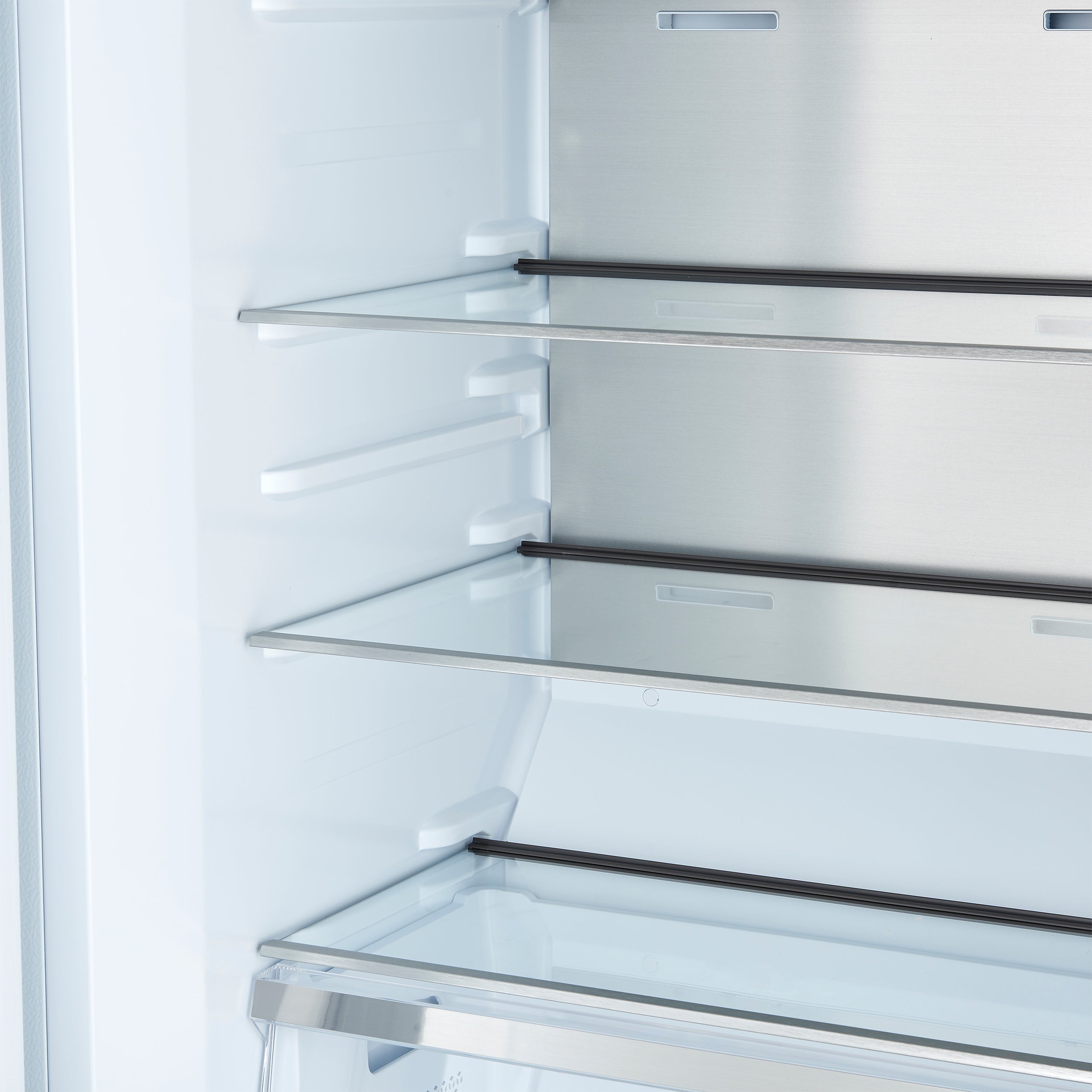 FORNO Maderno 60-Inch Built-In Convertible Refrigerator/Freezer, 27.2 cu ft, White, Antique Brass Handles, Trim Kit Included (FFFFD1722-60MG-WHT)