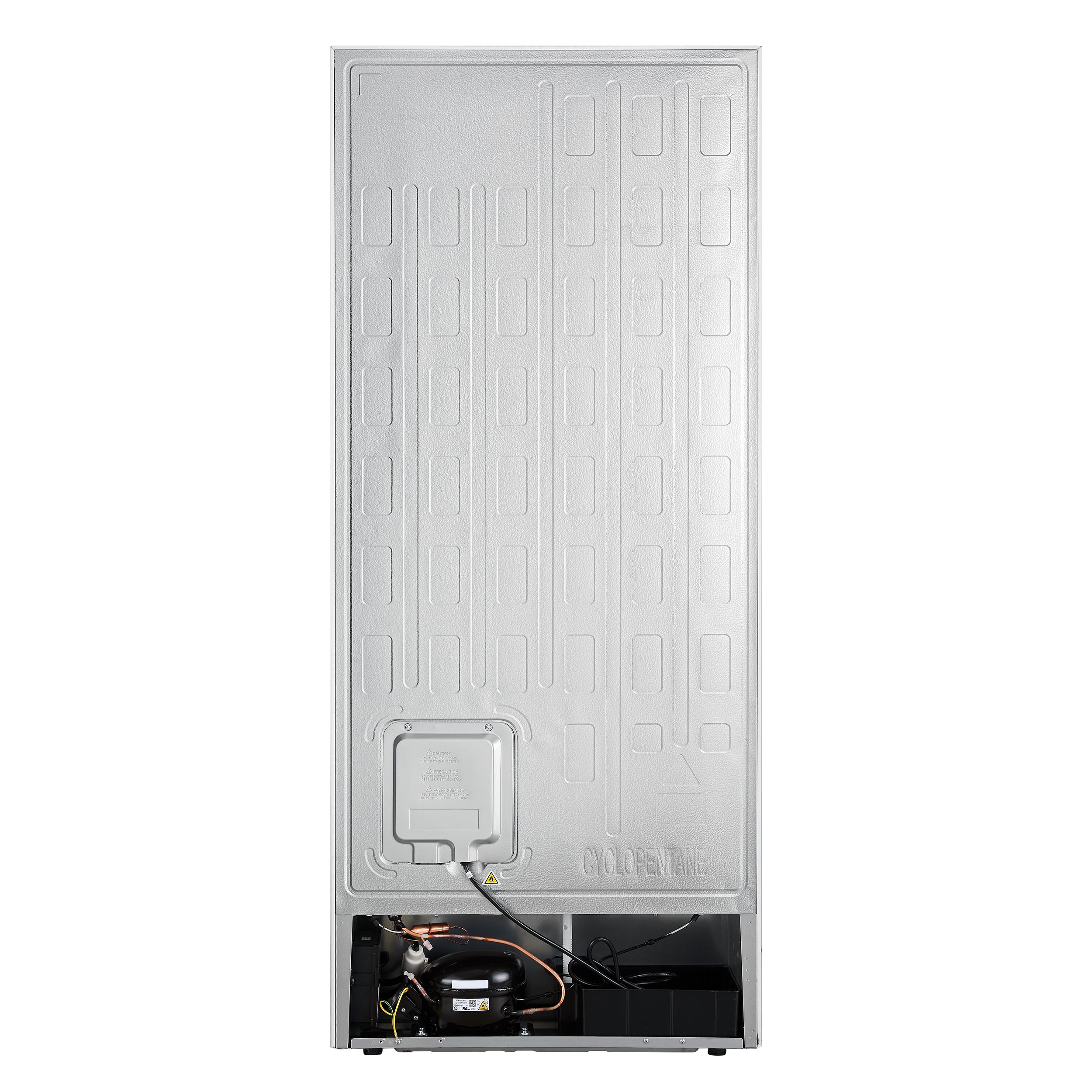 FORNO Maderno 32 in. 13.6 cu. ft. Convertible Refrigerator/Freezer, Right Swing, eWhite, Antique Brass Handles (FFFDF1722-32RMG-WHT)