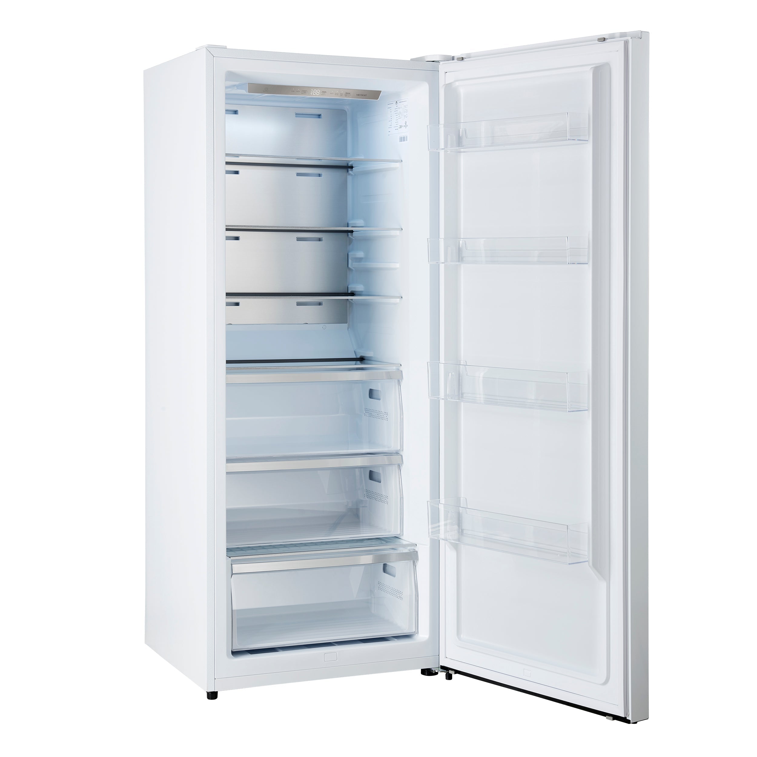 FORNO Maderno 60-Inch Built-In Convertible Refrigerator/Freezer, 27.2 cu ft, White, Antique Brass Handles, Trim Kit Included (FFFFD1722-60MG-WHT)