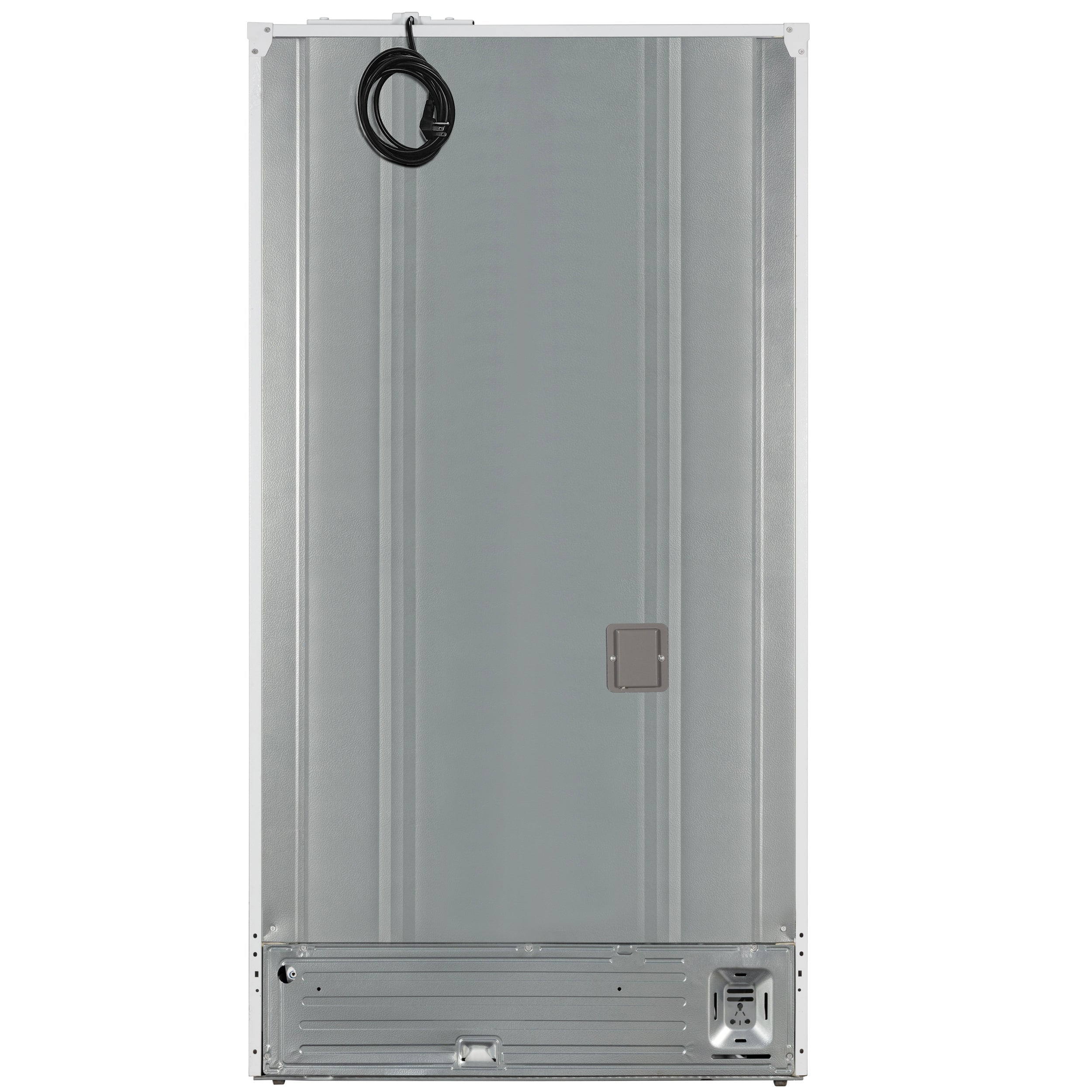 FORNO Rivello 36-Inch Standard-Depth French Door Refrigerator with Water & Ice Dispenser, White with Stainless Steel Accents (Model FFFFD1783-36WHT)